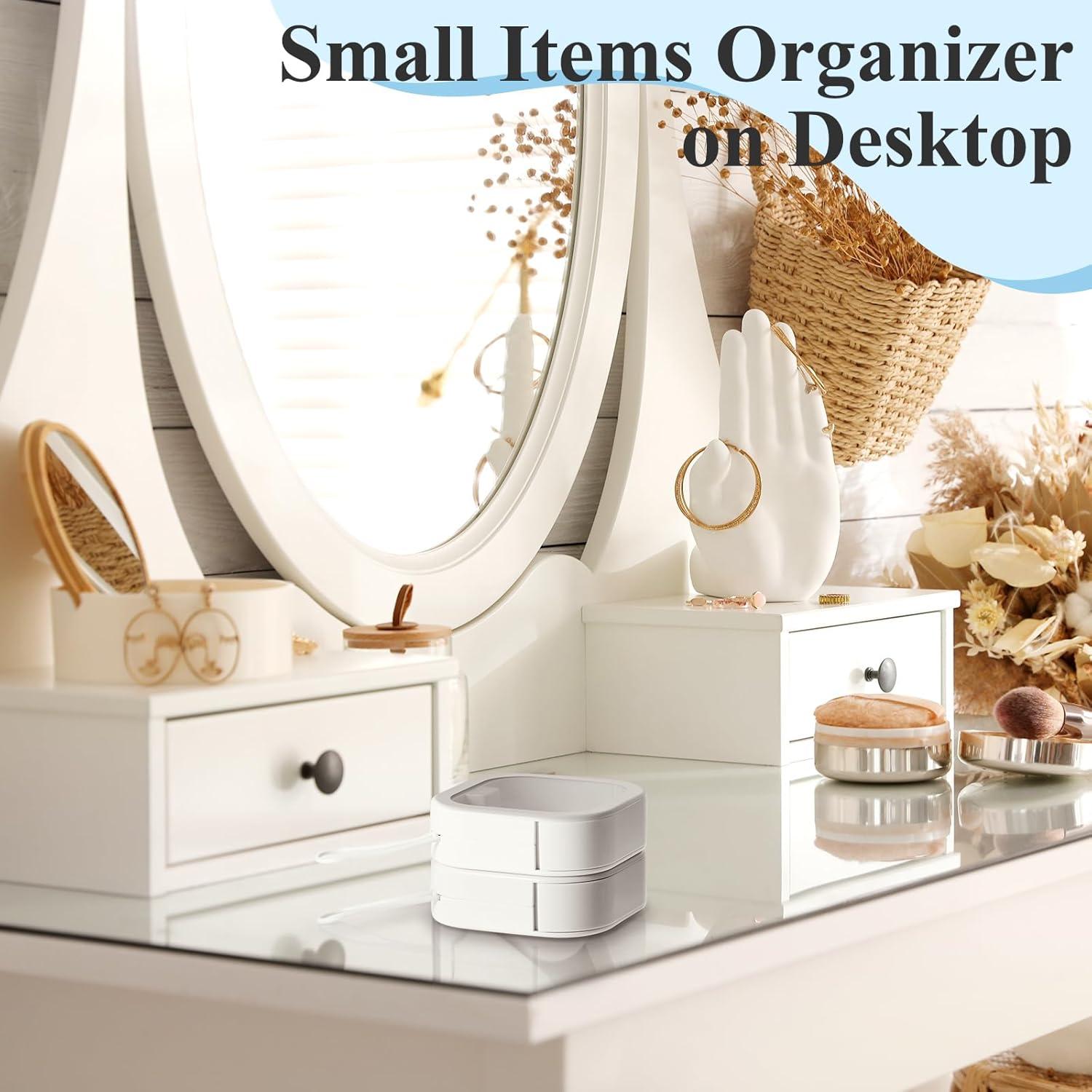 Organizador de Lazos para Cabello Kathfly - 2 Piezas Blanco