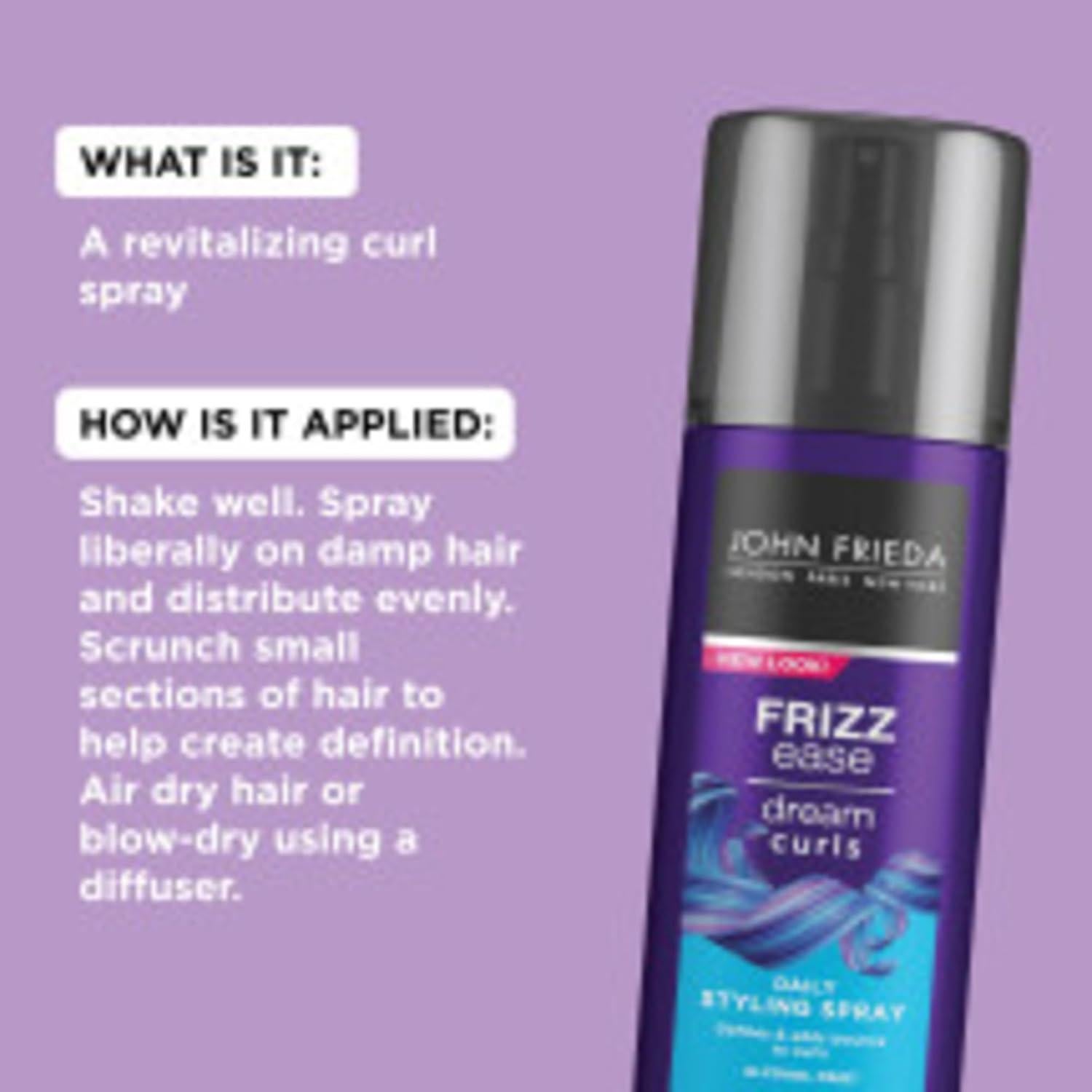 Spray de Estilo Diario John Frieda Frizz Ease 198.4 ml
