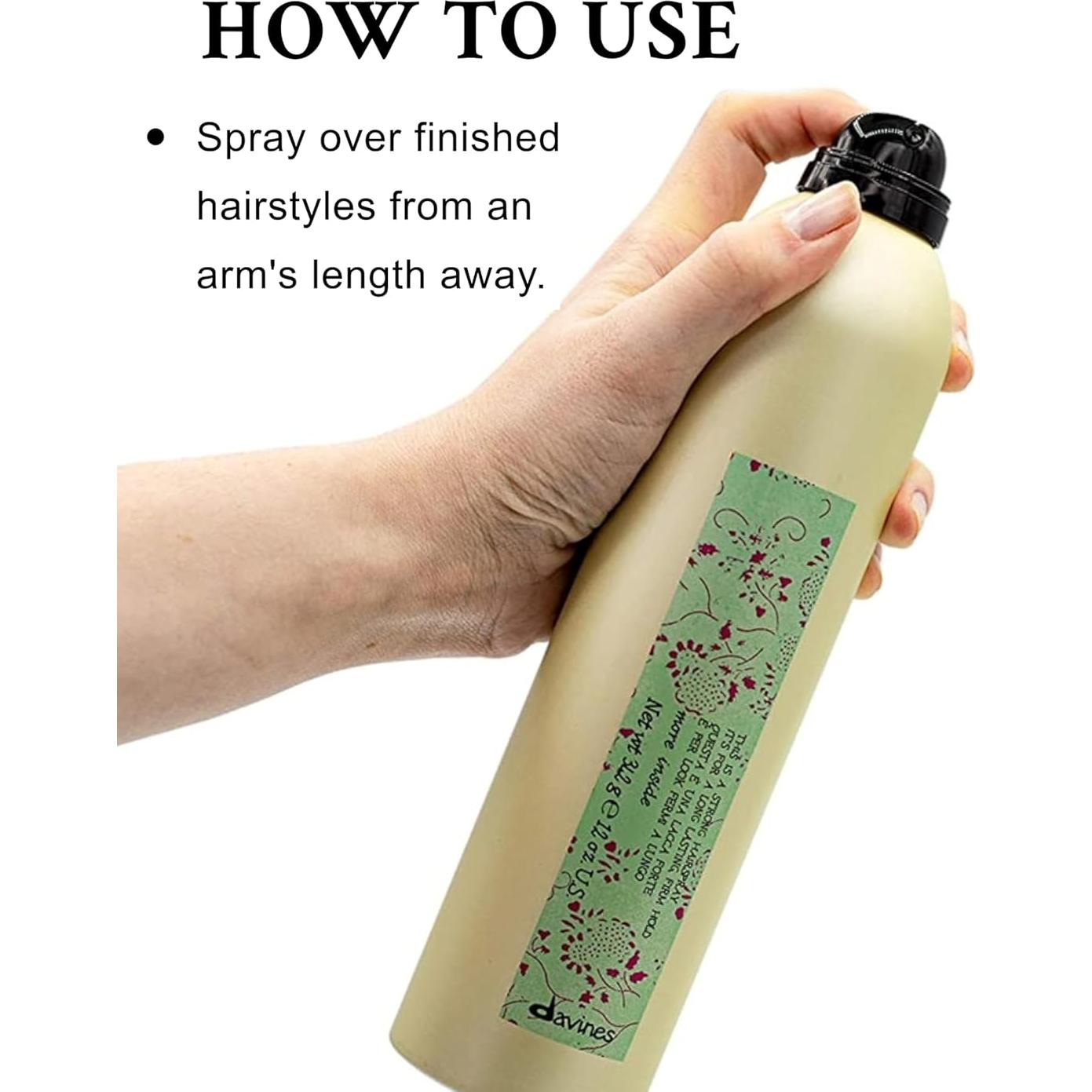 Spray Fuerte para Cabello Davines 355 ml - Control de Humedad