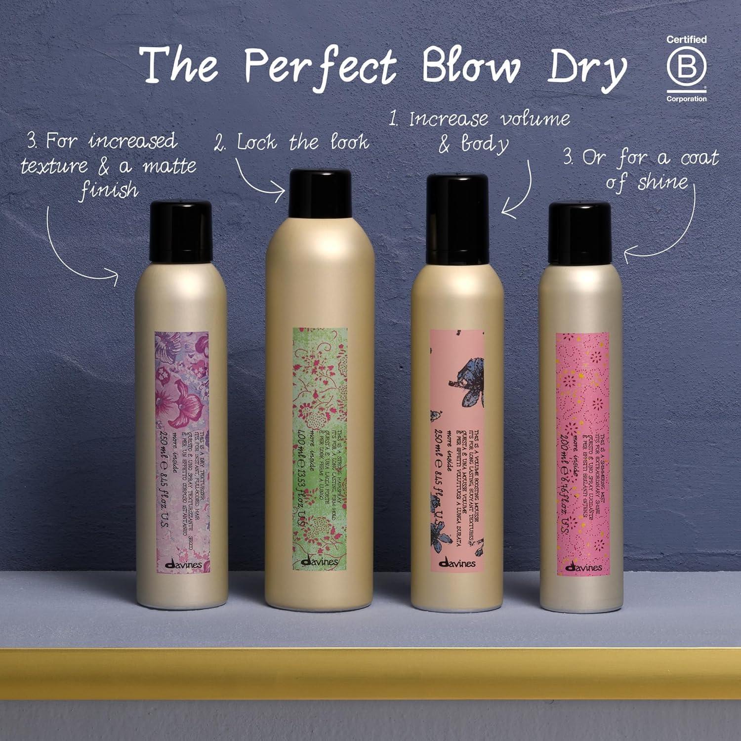 Spray Fuerte para Cabello Davines 355 ml - Control de Humedad