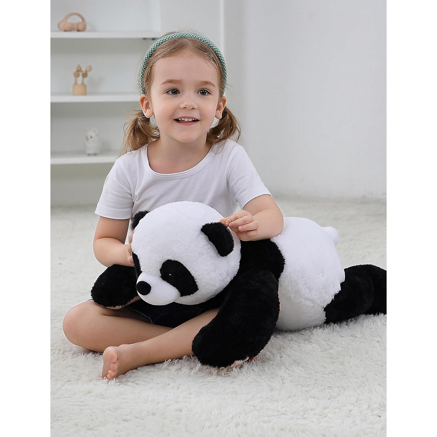 Panda de Peluche con Peso E-Tech 60 cm Suave y Abrazable