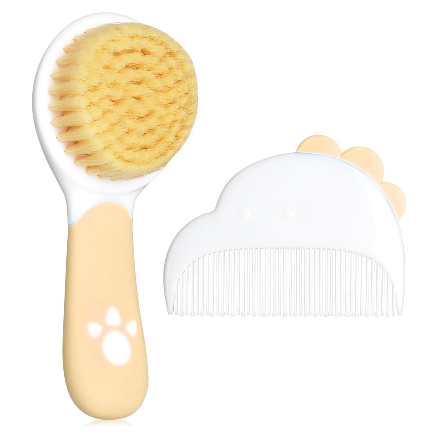 Juego de Cepillo y Peine para Bebés Camel - Cuidado Suave