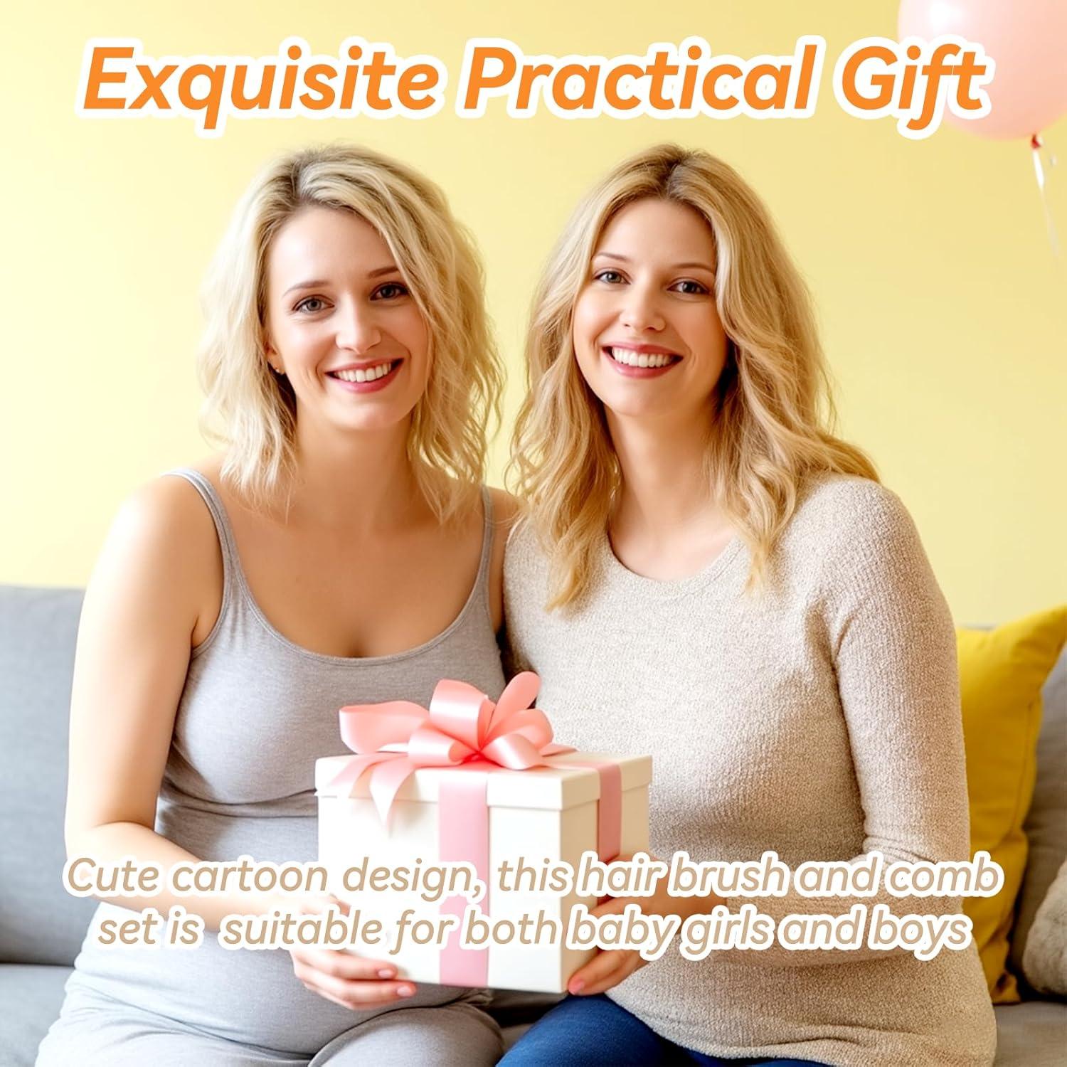 Juego de Cepillo y Peine para Bebés Camel - Cuidado Suave