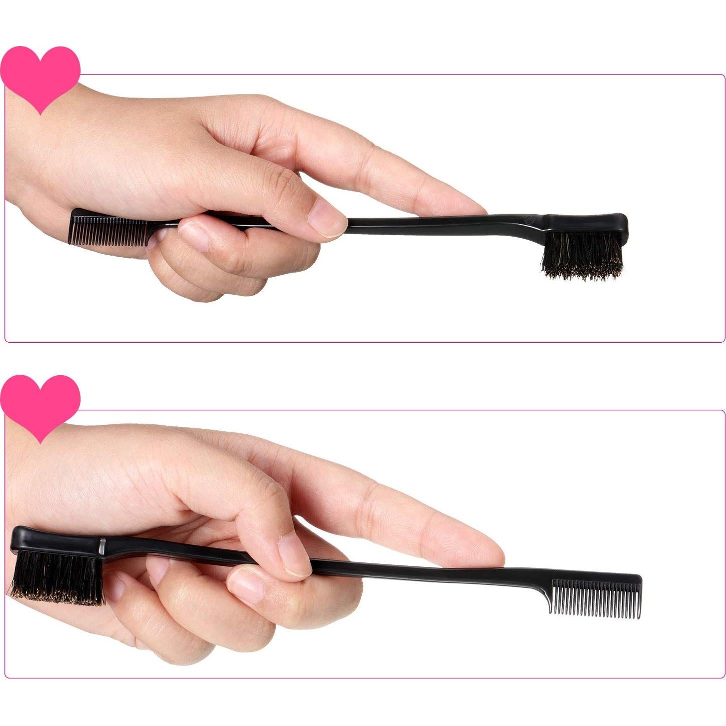 Juego de 5 Cepillos de Bordes para Cabello BBTO - Doble Cara