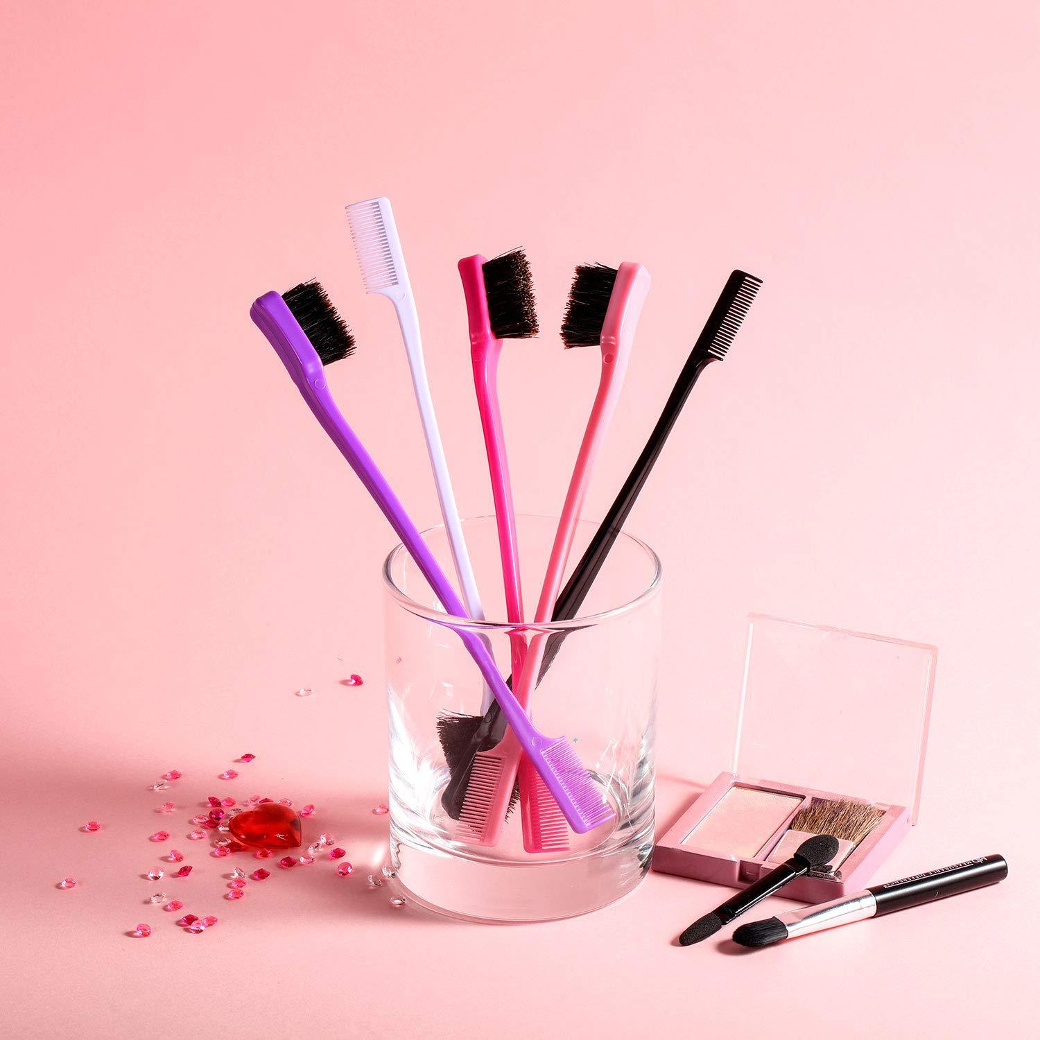 Juego de 5 Cepillos de Bordes para Cabello BBTO - Doble Cara