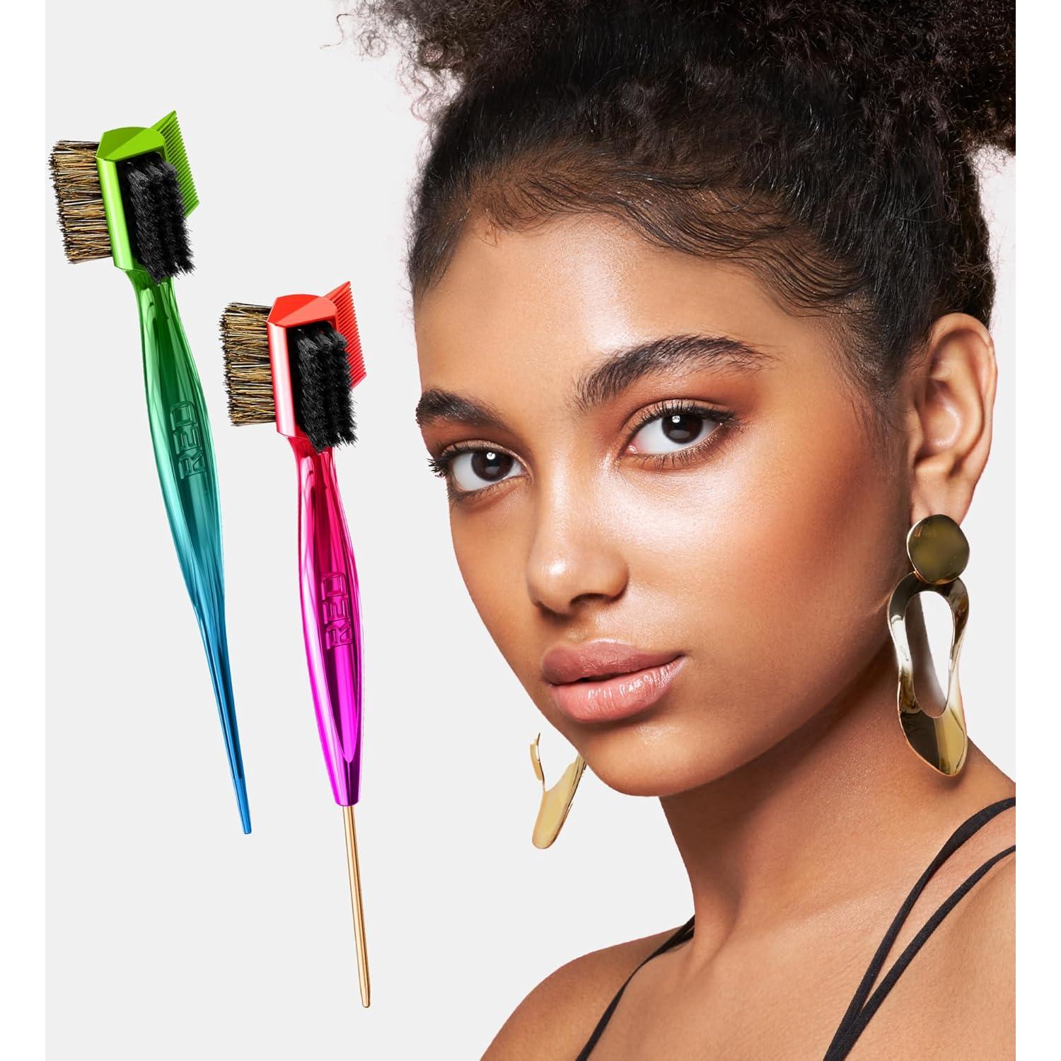 Cepillo 4 en 1 Red by Kiss para Cabello Rizado Grueso