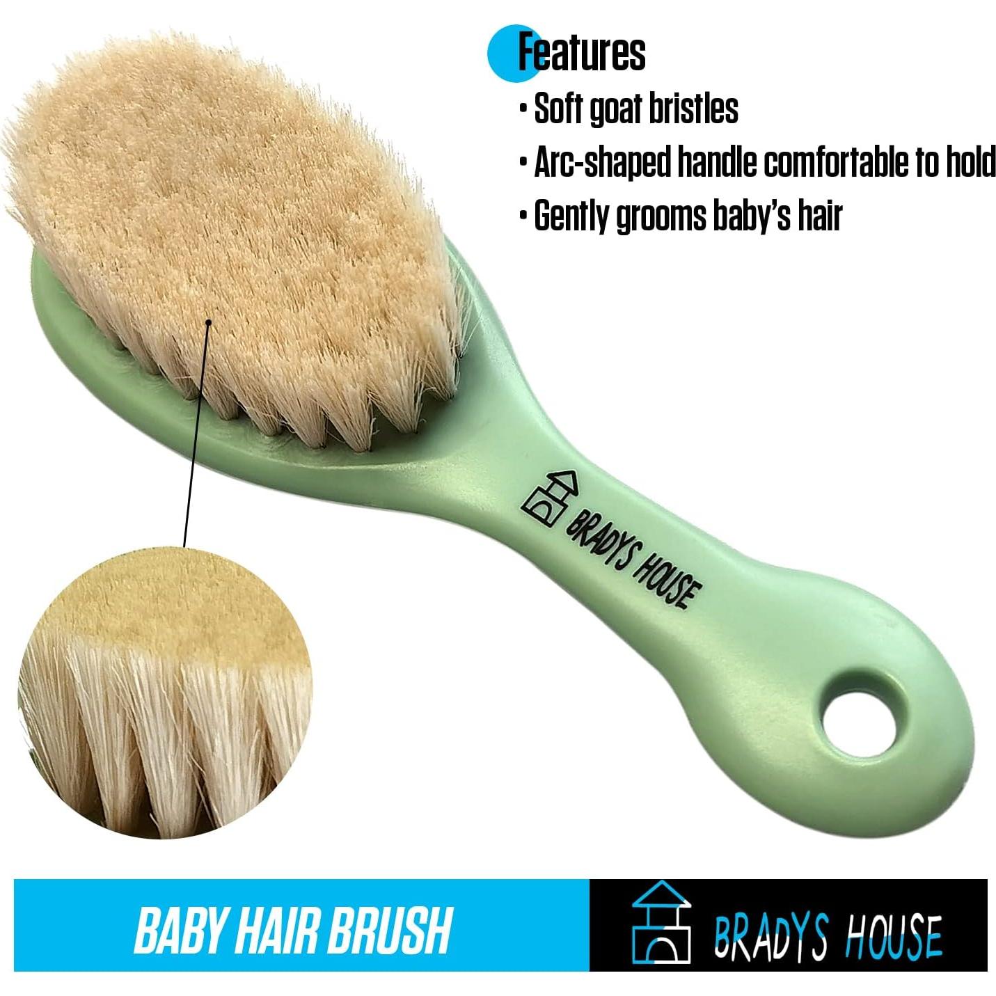 Juego de Cepillo y Peine para Bebés 3 Piezas - Suave y Seguro