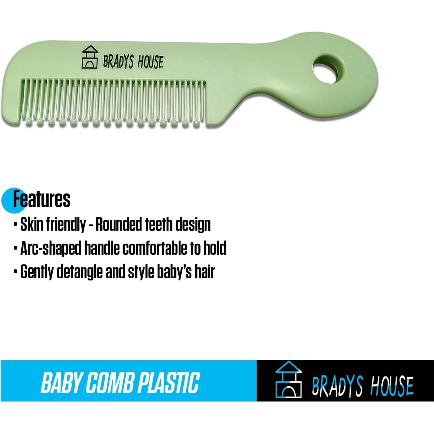 Juego de Cepillo y Peine para Bebés 3 Piezas - Suave y Seguro