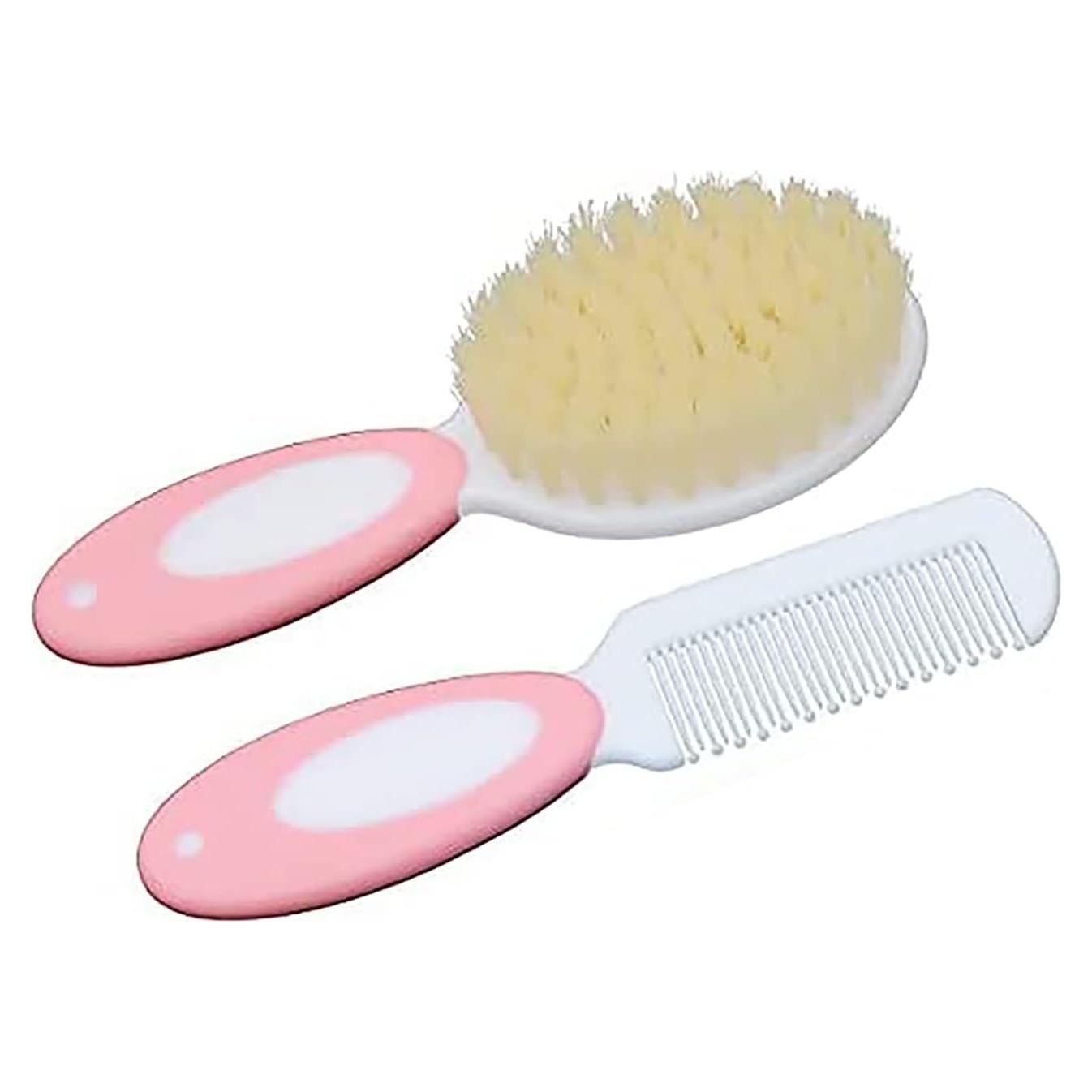 Juego de Cepillo y Peine para Bebés HUAYINGMEI Rosa