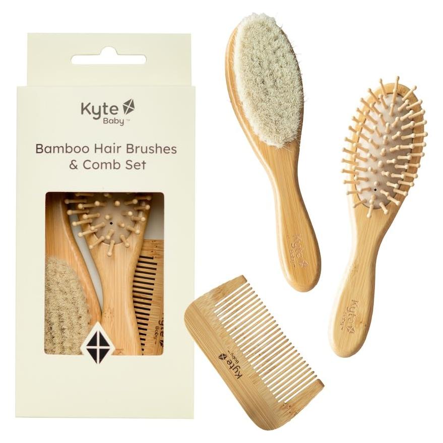 Juego de Cepillos de Bambú Kyte BABY - 3 Piezas para Bebé