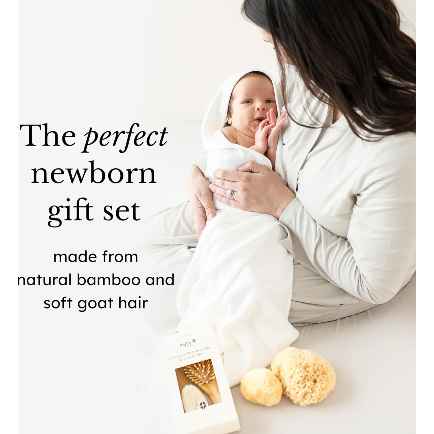 Juego de Cepillos de Bambú Kyte BABY - 3 Piezas para Bebé