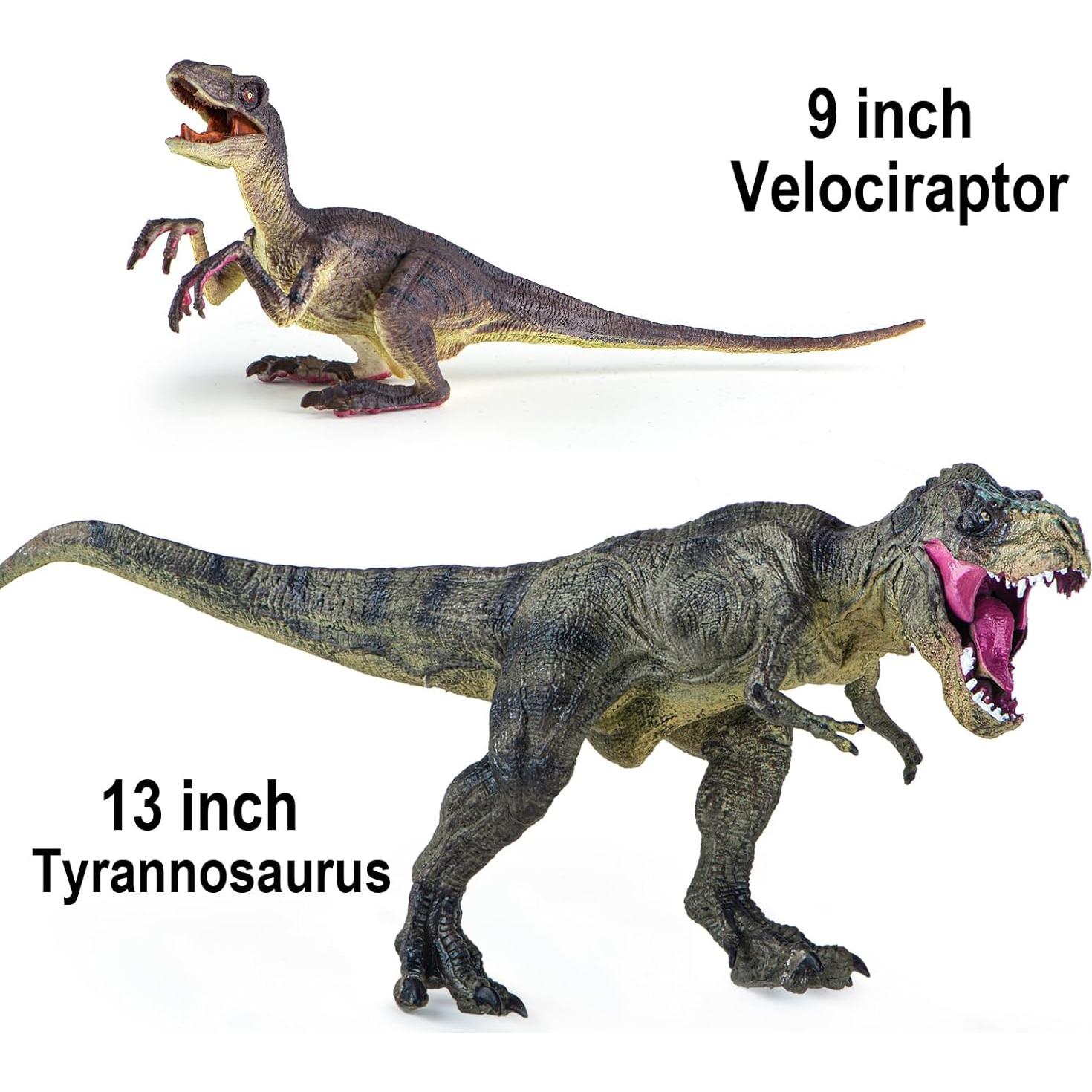 Juego de Juguetes de Dinosaurios Jumbo Lavesom 6 Piezas 23-41 cm