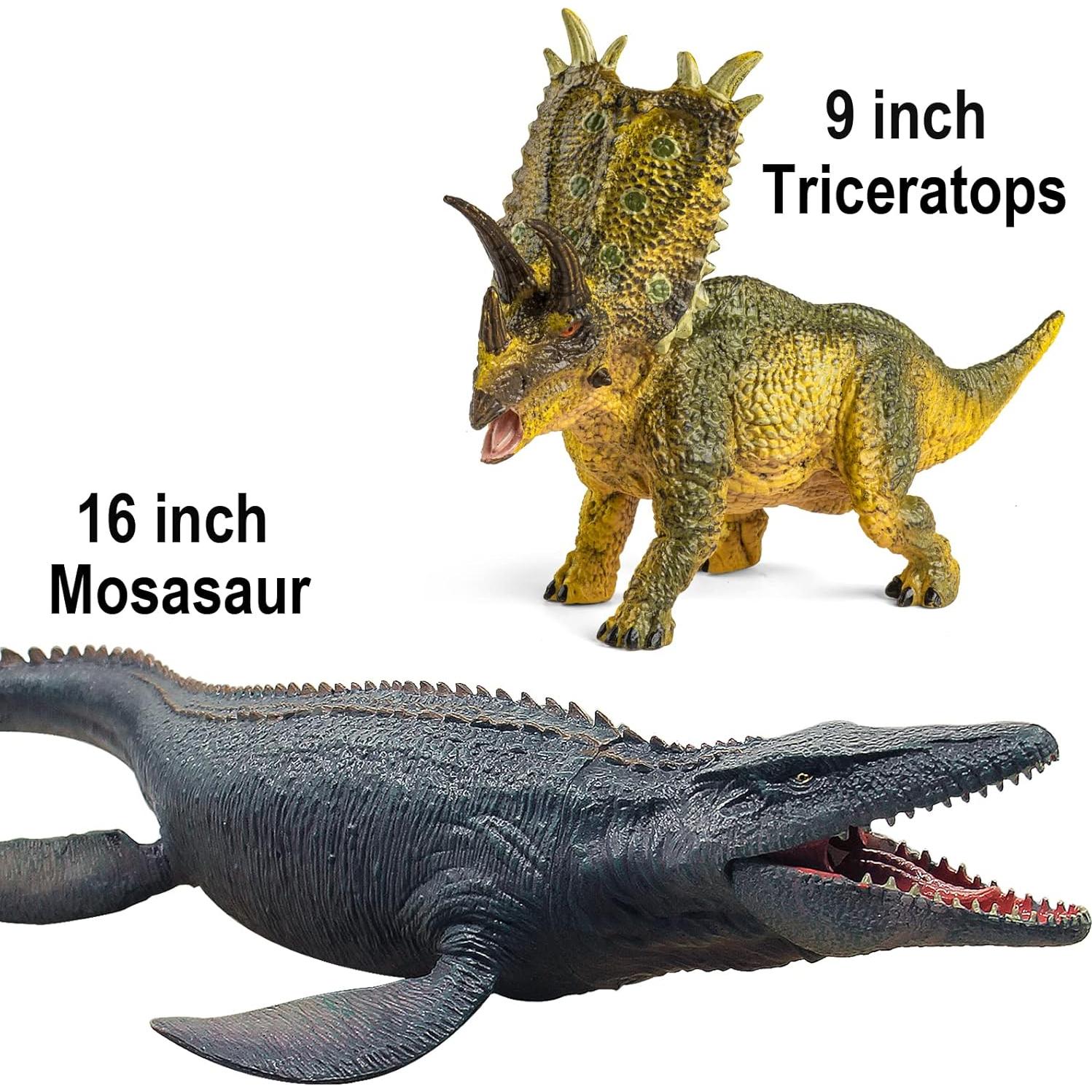Juego de Juguetes de Dinosaurios Jumbo Lavesom 6 Piezas 23-41 cm