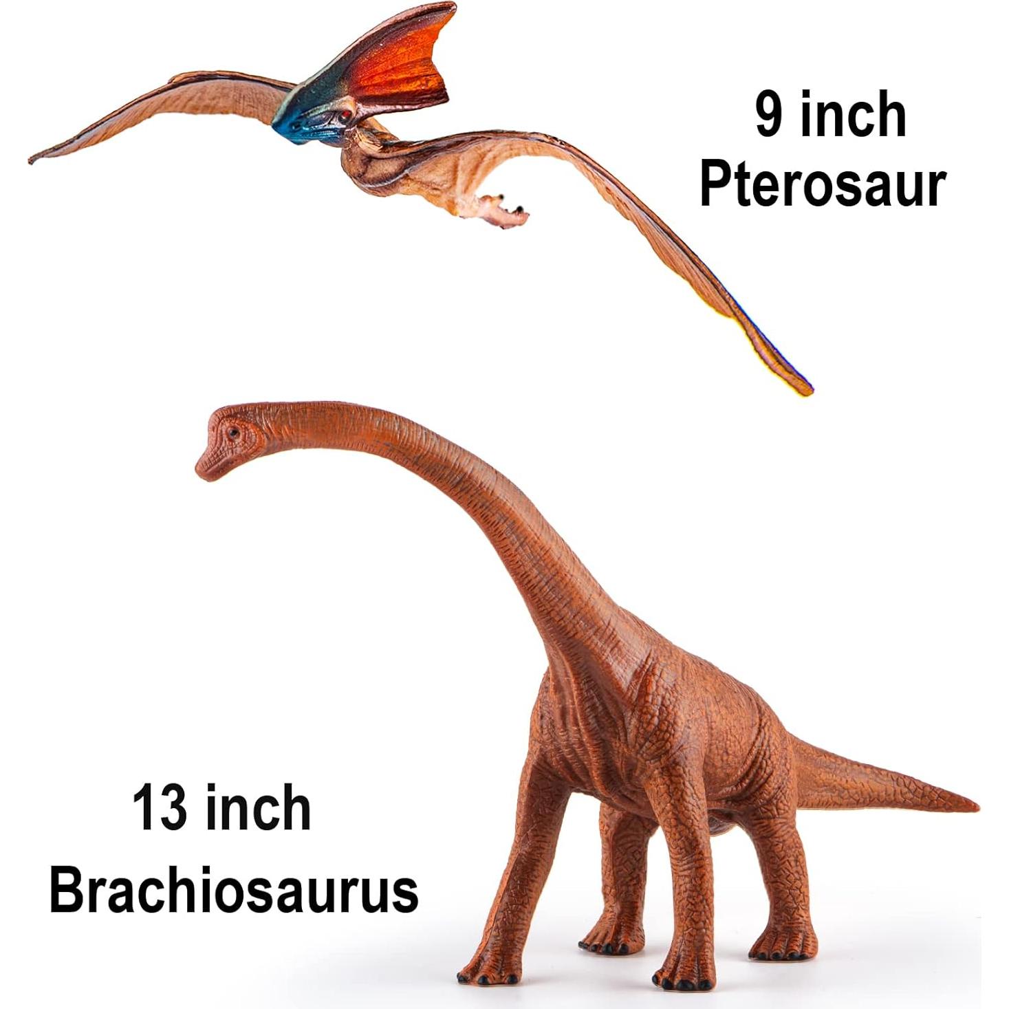 Juego de Juguetes de Dinosaurios Jumbo Lavesom 6 Piezas 23-41 cm