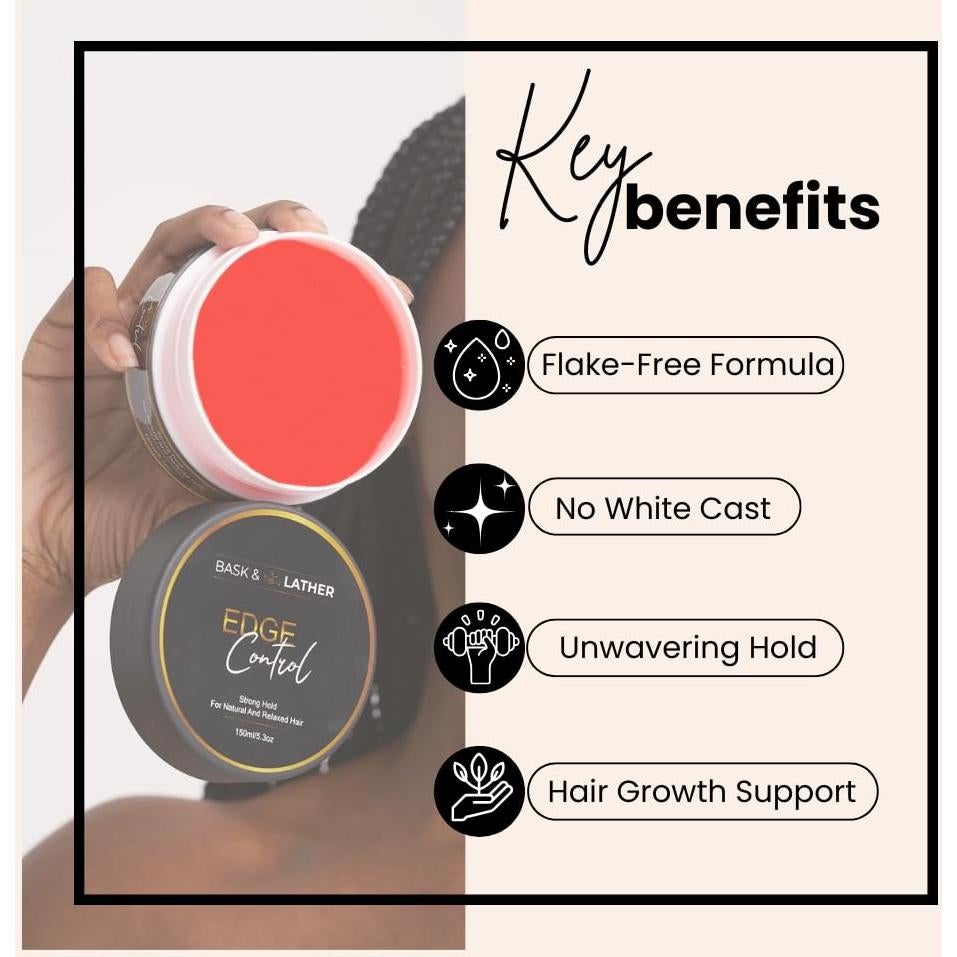 Gel de Control de Bordes Fuerte BASK & LATHER 156 ml