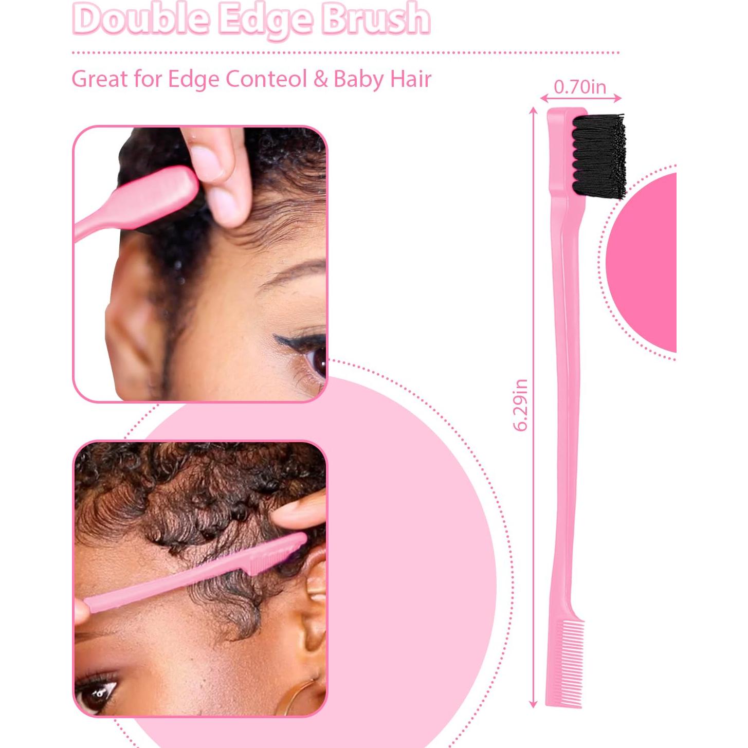 Juego de Cepillos y Peines para Cabello Slick Back - 3 Piezas