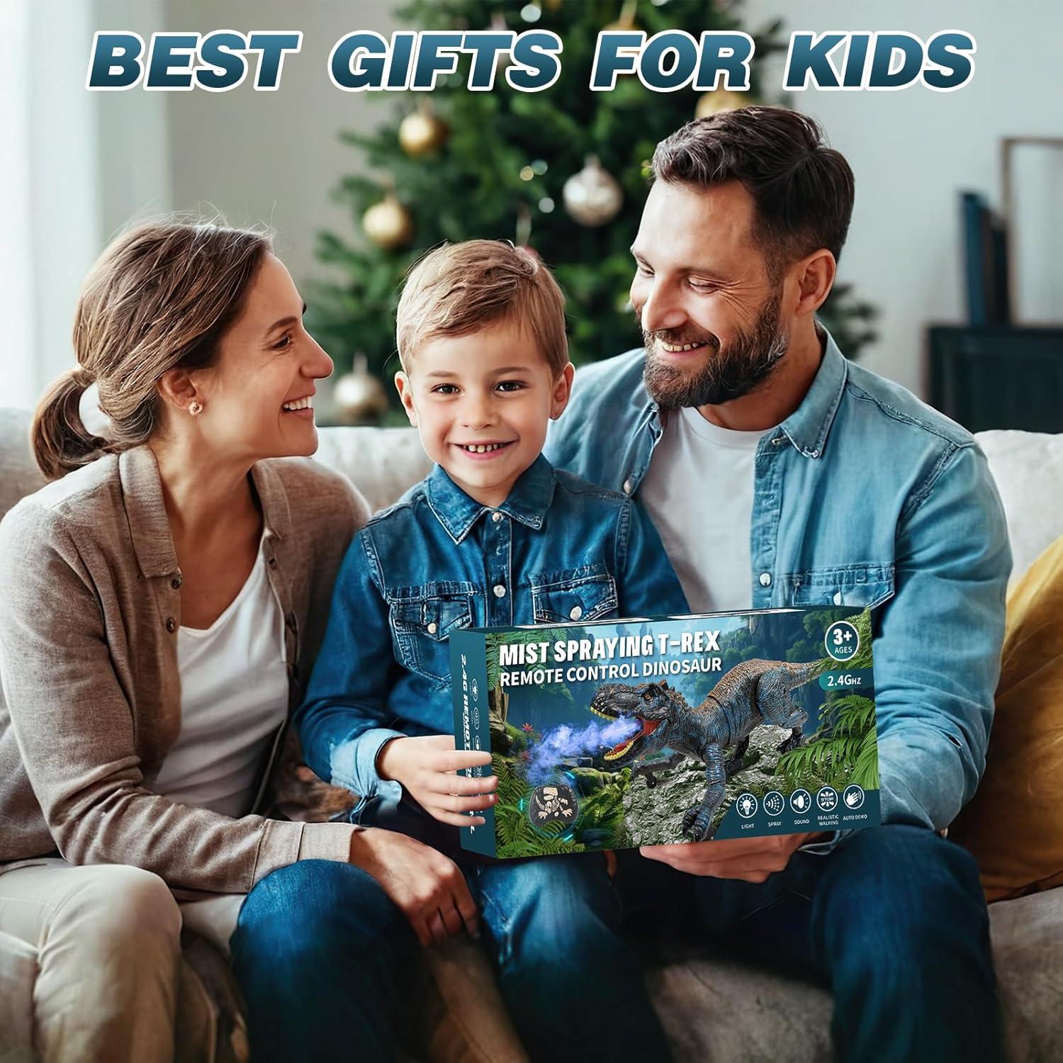 Dinosaurio RC Sunrad T-Rex con Luz y Rugido 26.9 cm