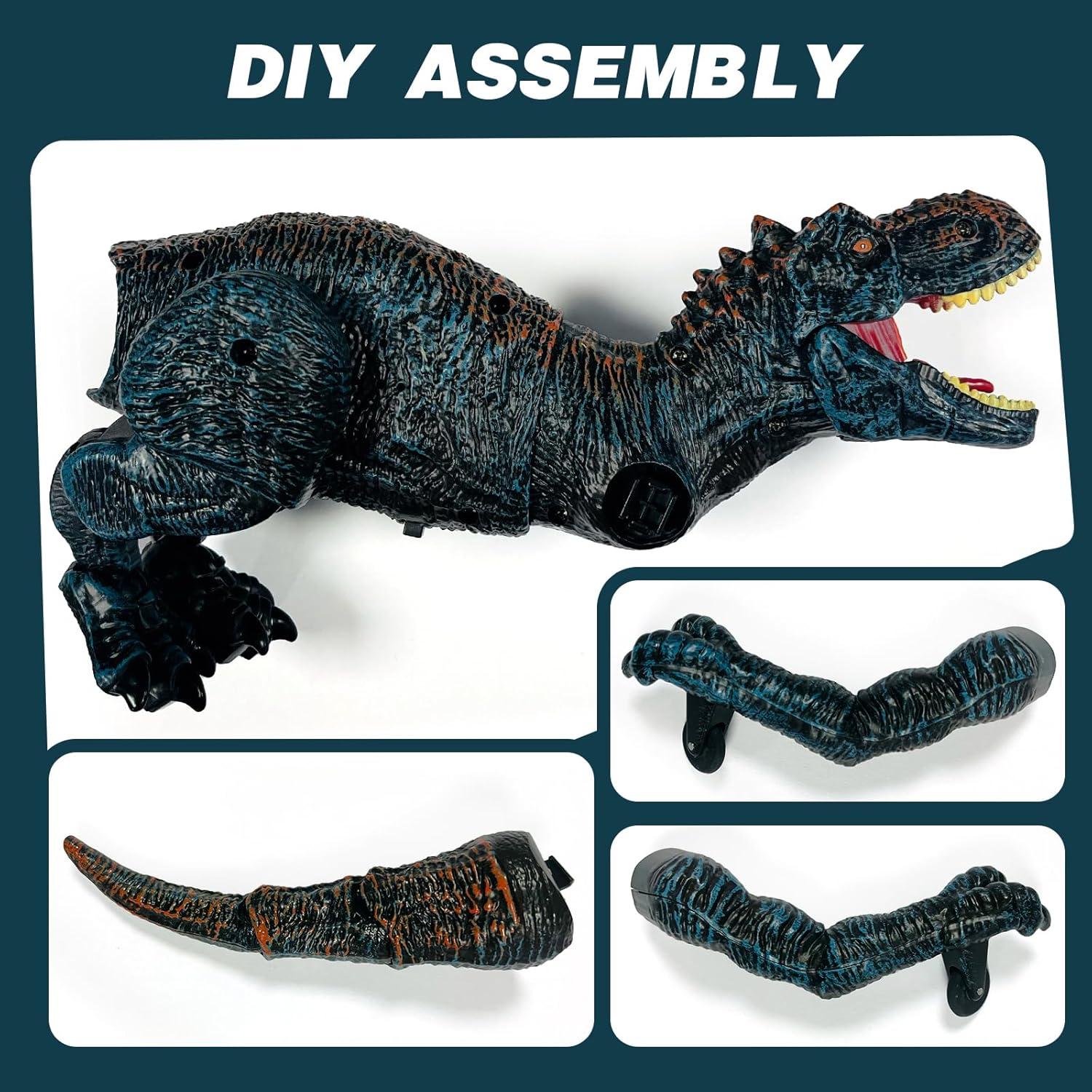 Dinosaurio RC Sunrad T-Rex con Luz y Rugido 26.9 cm