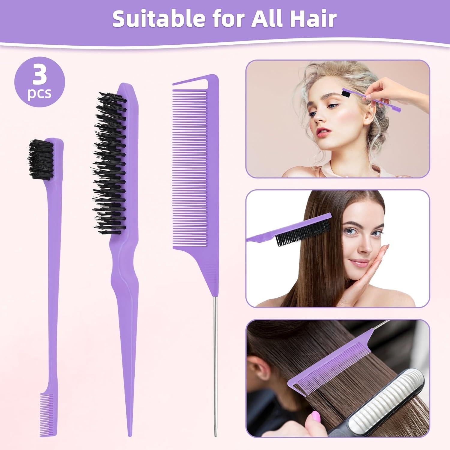 Juego de 3 Peines para Estilizar Cabello Suphouse - Herramientas de Peinado