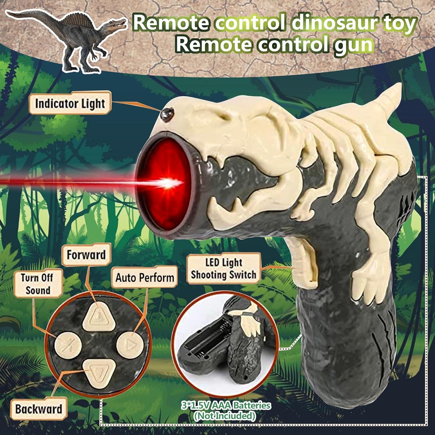 Juguete Dinosaurio Spinosaurus Control Remoto con Luz