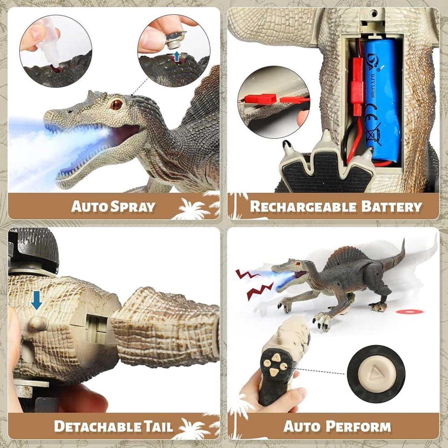 Juguete Dinosaurio Spinosaurus Control Remoto con Luz