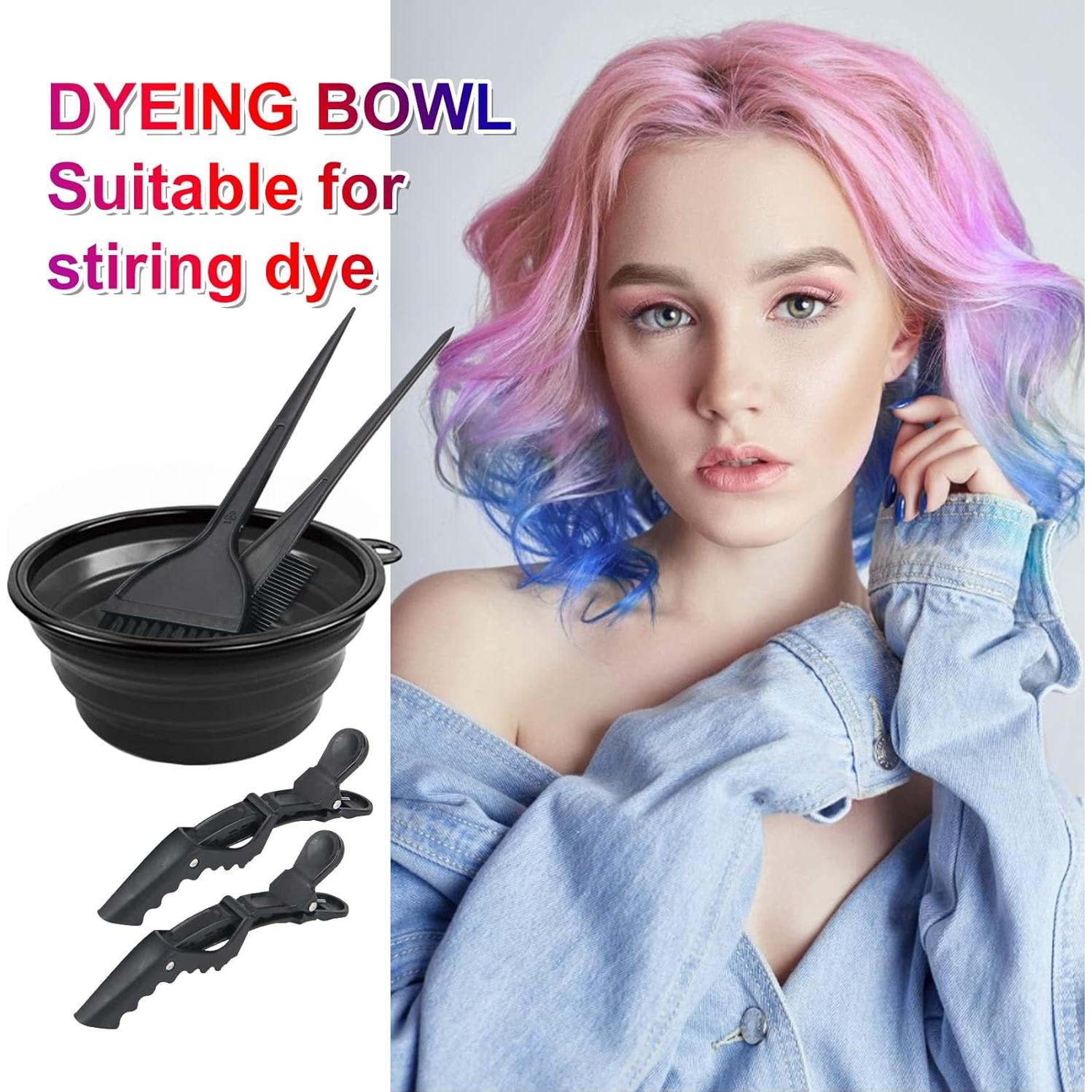 Kit de Coloración de Cabello Yexixsr - 5 Piezas con Brocha y Clips