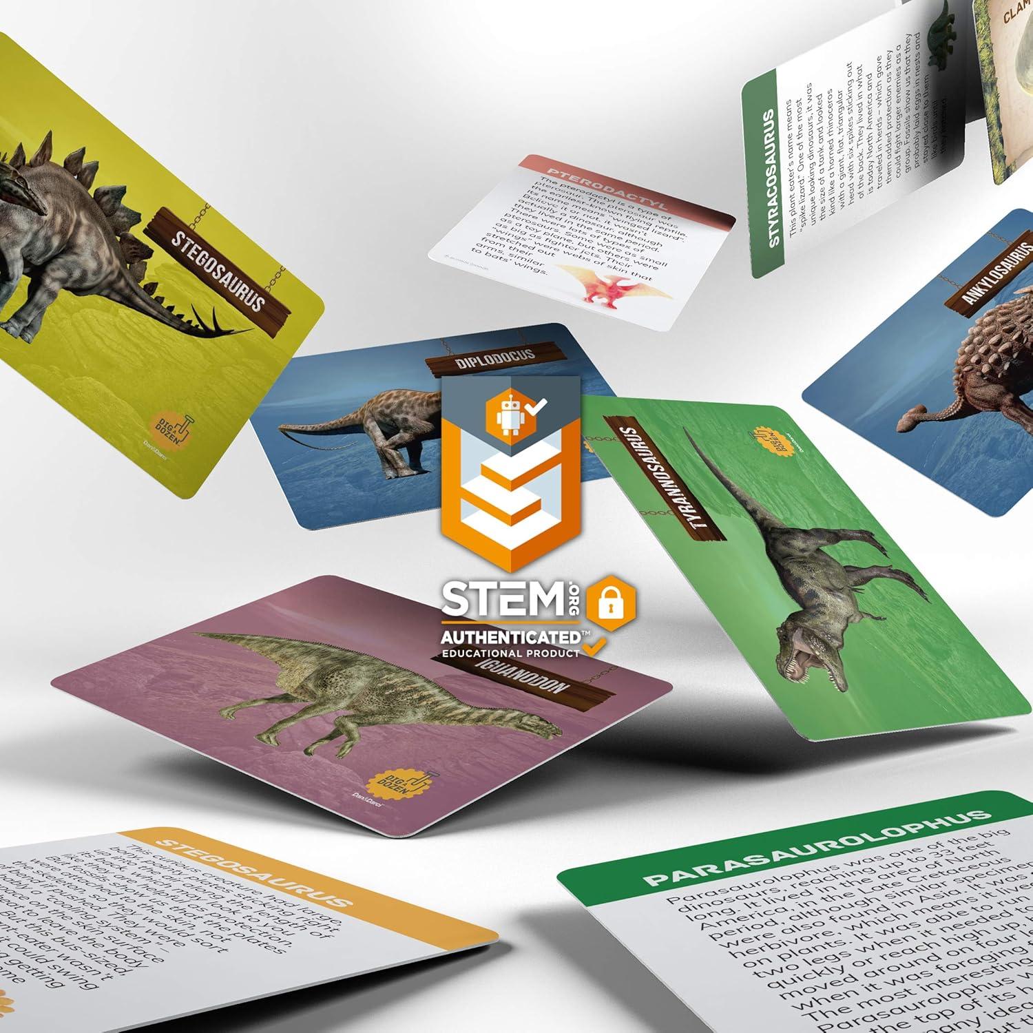 Excavadora de Dinosaurios Dan&Darci - 12 Huevos para Niños 3-12 Años