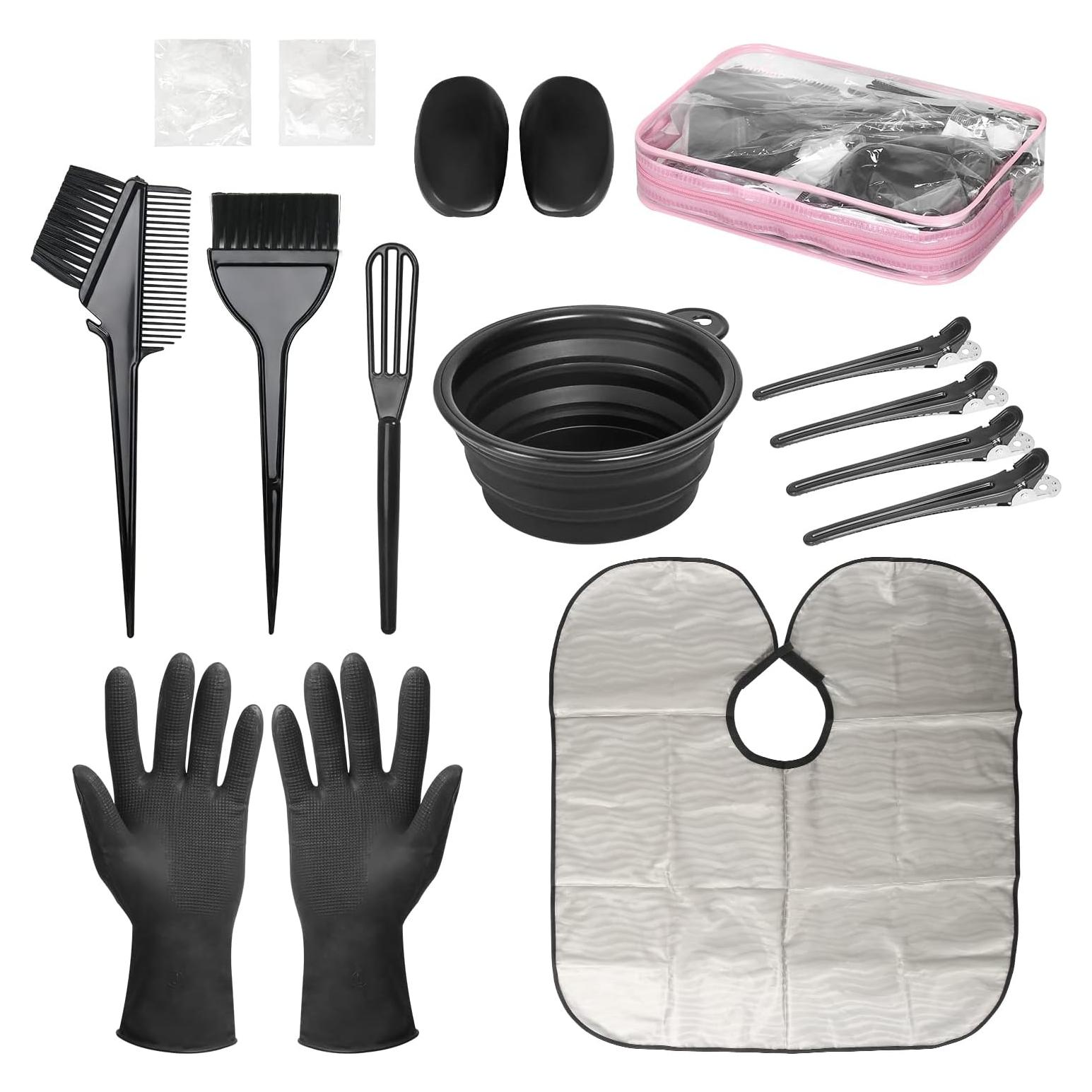 Kit de Coloración de Cabello ROOHUA 16 Piezas Reutilizables