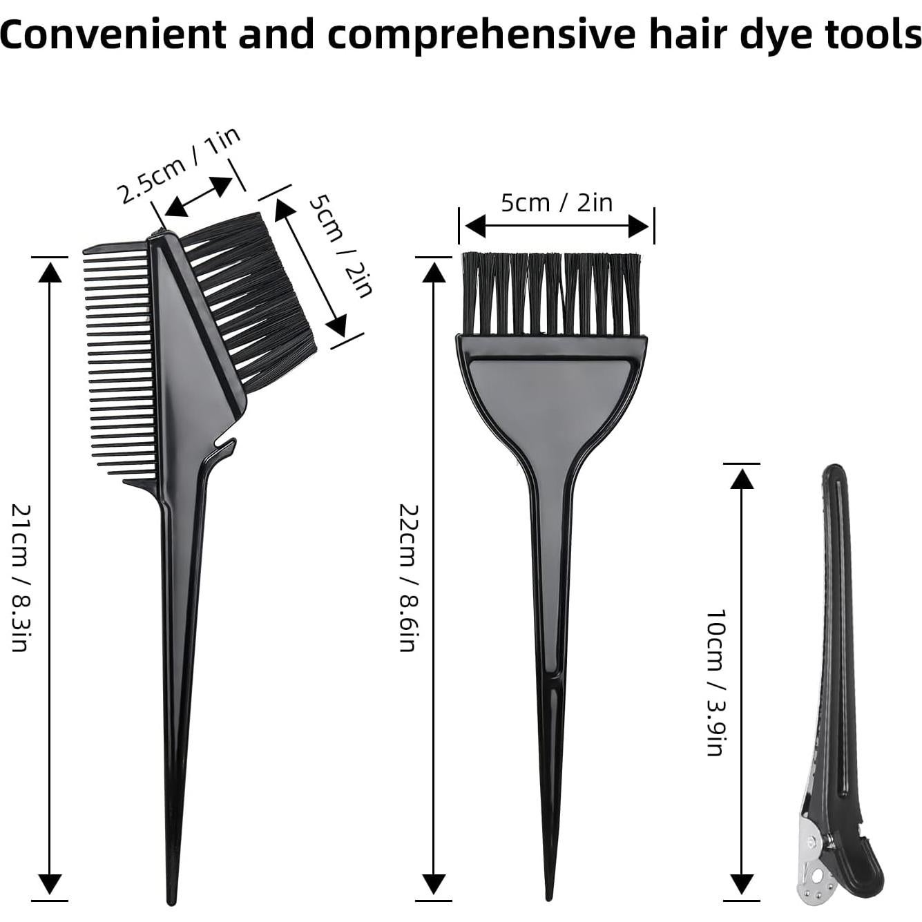 Kit de Coloración de Cabello ROOHUA 16 Piezas Reutilizables