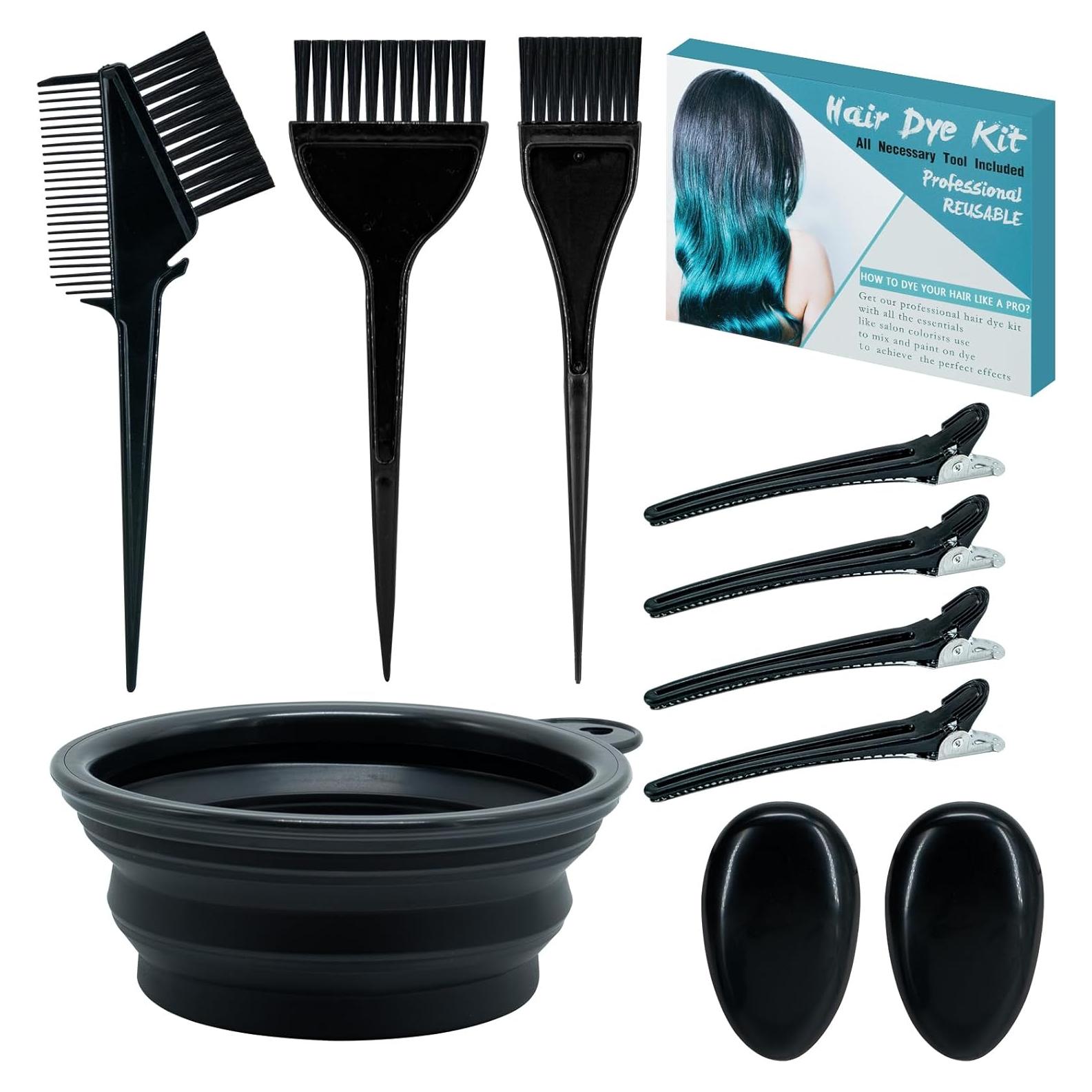 Kit de decoloración de cabello Xarchy 10 piezas con brochas y tazón