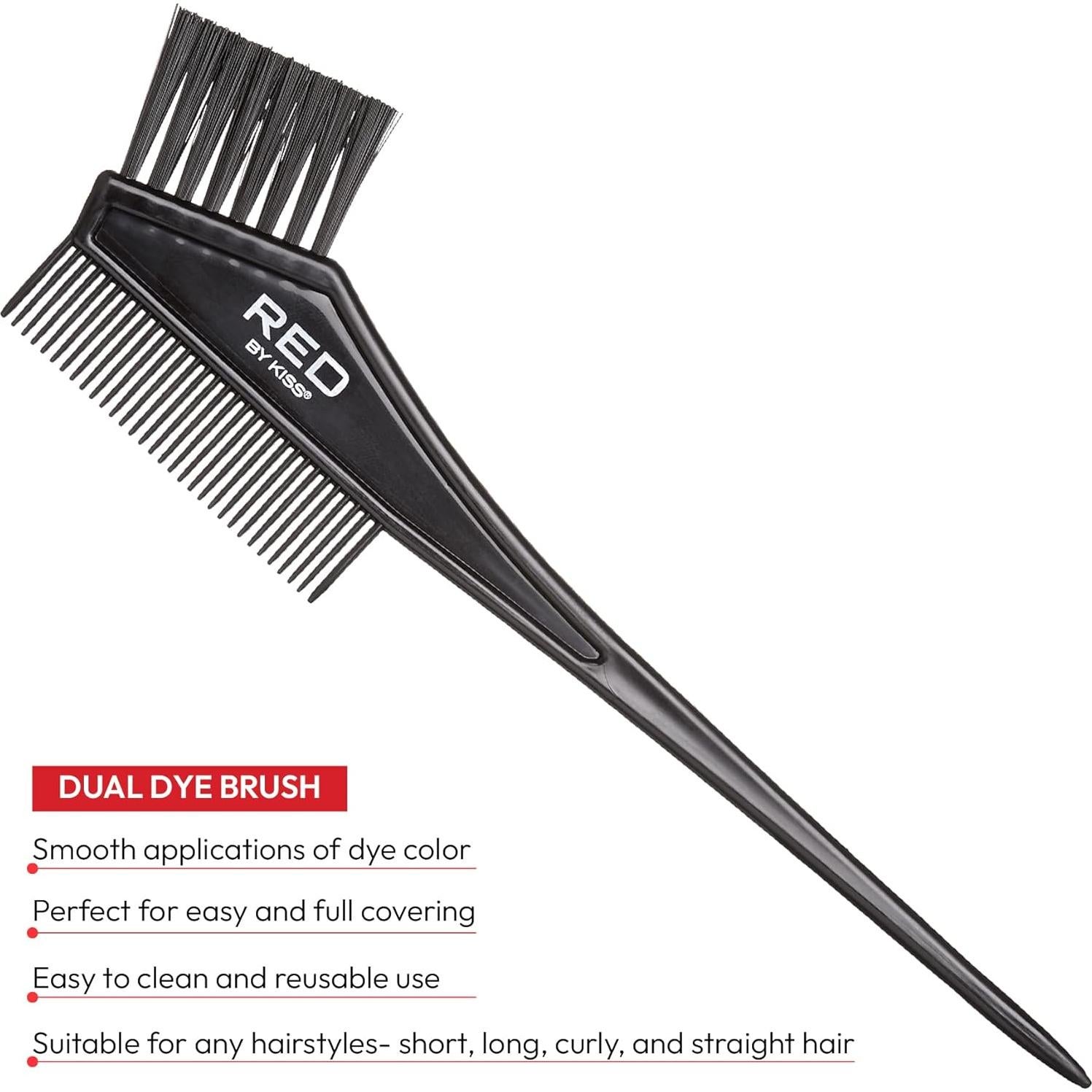 Set de Coloración Capilar Red by Kiss - Tazón y 3 Pinceles