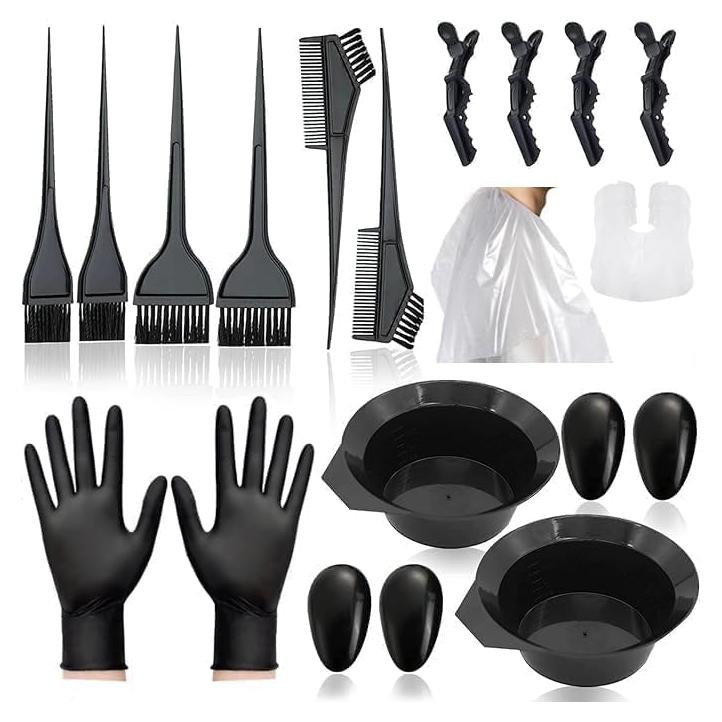 Kit de Coloración de Cabello 20 Pcs NOUSV - Brochas y Cuencos