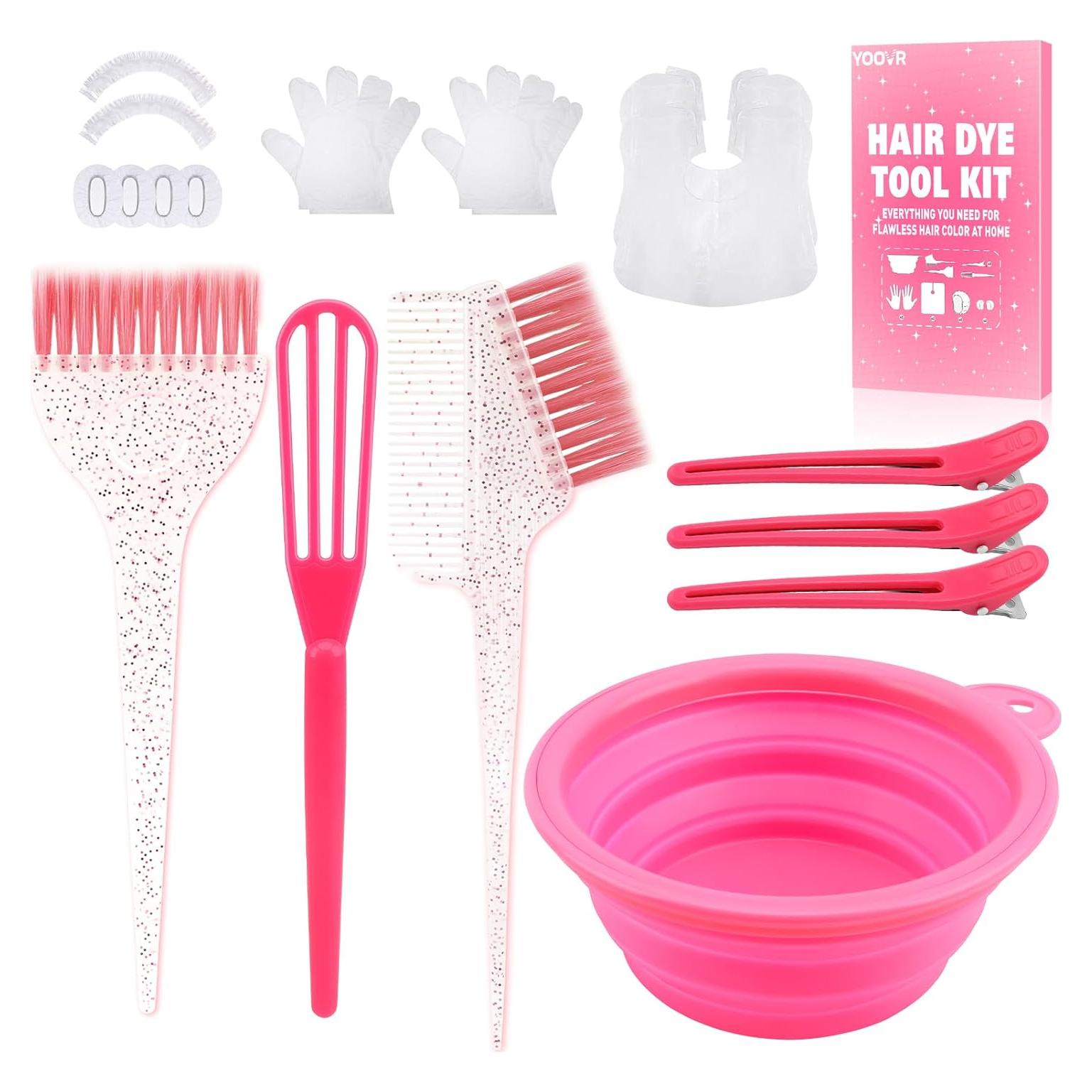 Kit de decoloración y tinte para cabello 19 piezas YOOVR