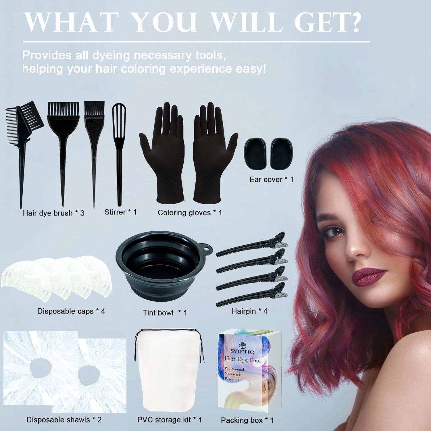 Kit Profesional de Tinte para Cabello Svjetiq 21 Piezas