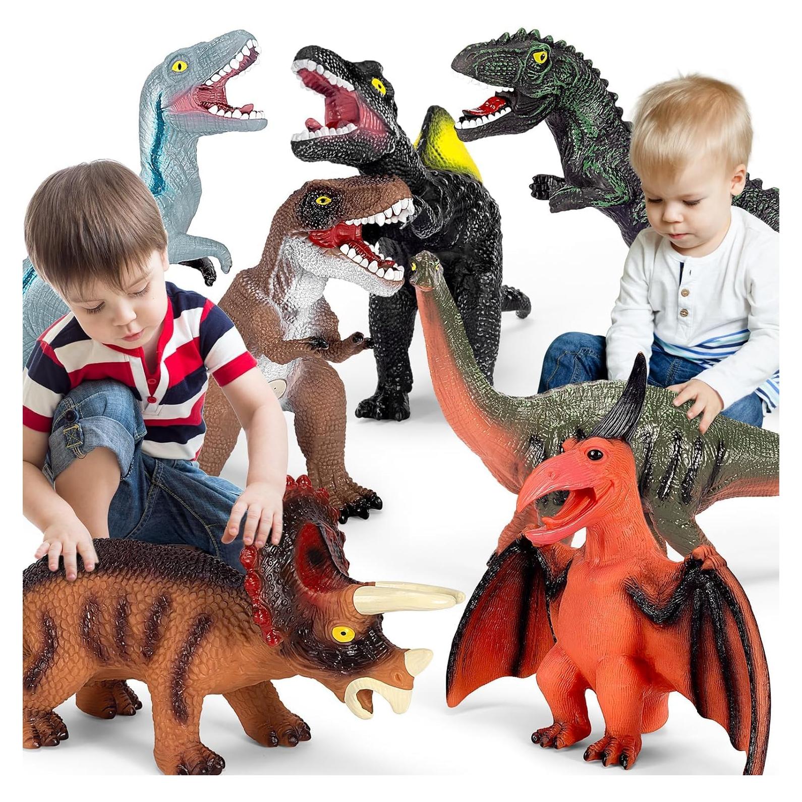 Juguetes de Dinosaurio Jumbo Kissdream 7 Piezas Realistas