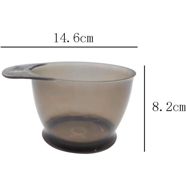 Tazones para Color de Cabello lasenersm - 2 Piezas, Negro Transparente