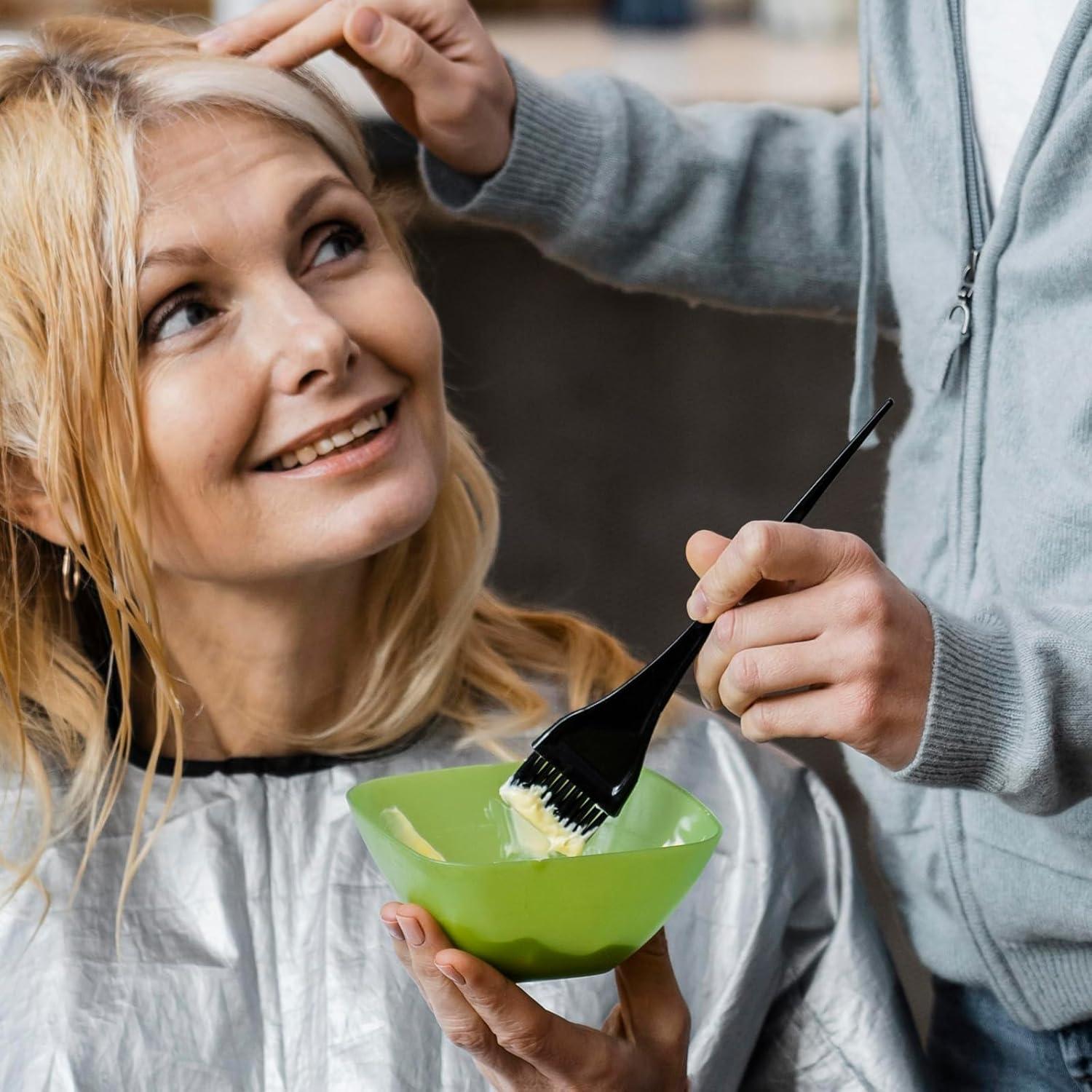 Brochas para Tinte de Cabello 3 Pcs Reutilizables Negro