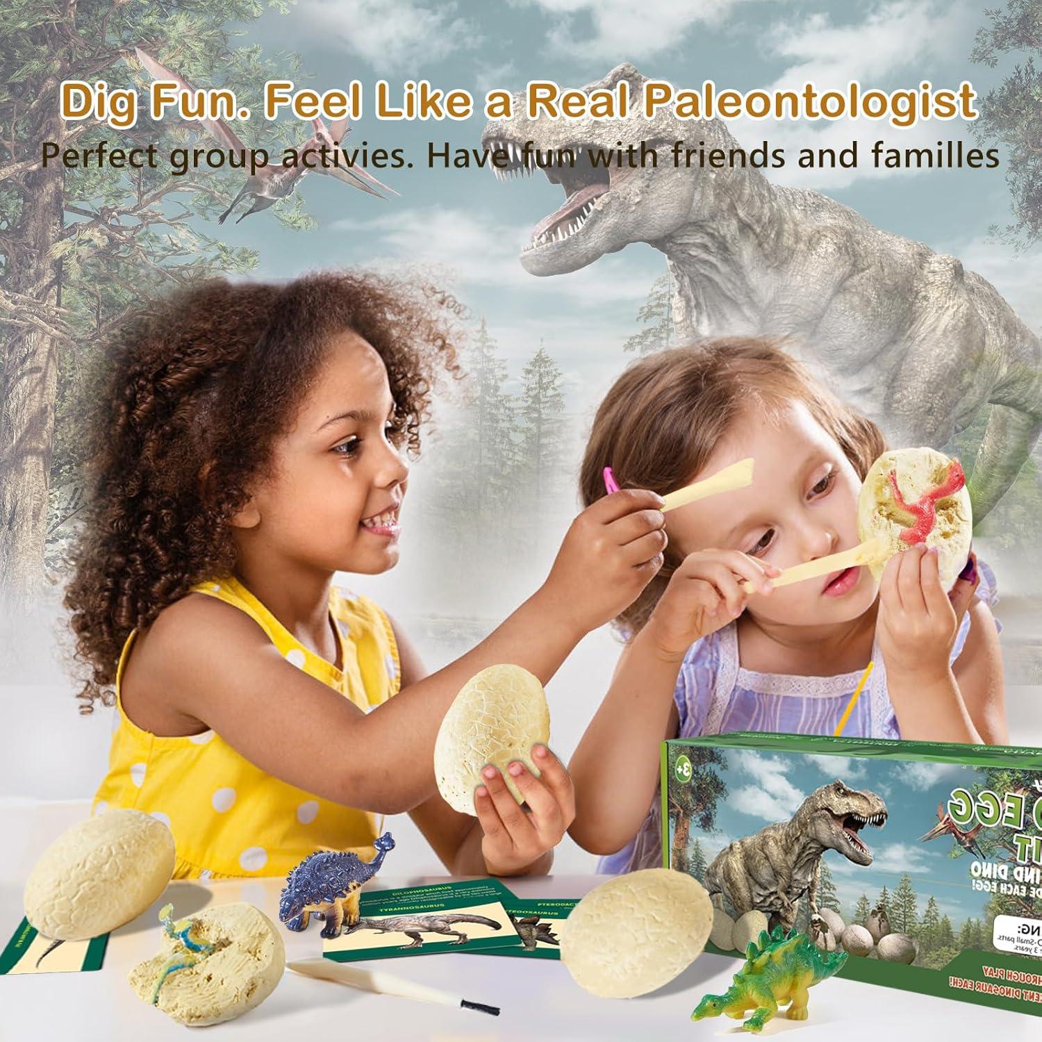 Kit Excavación Dinosaurios - 12 Huevos Rellenos Jiaxin