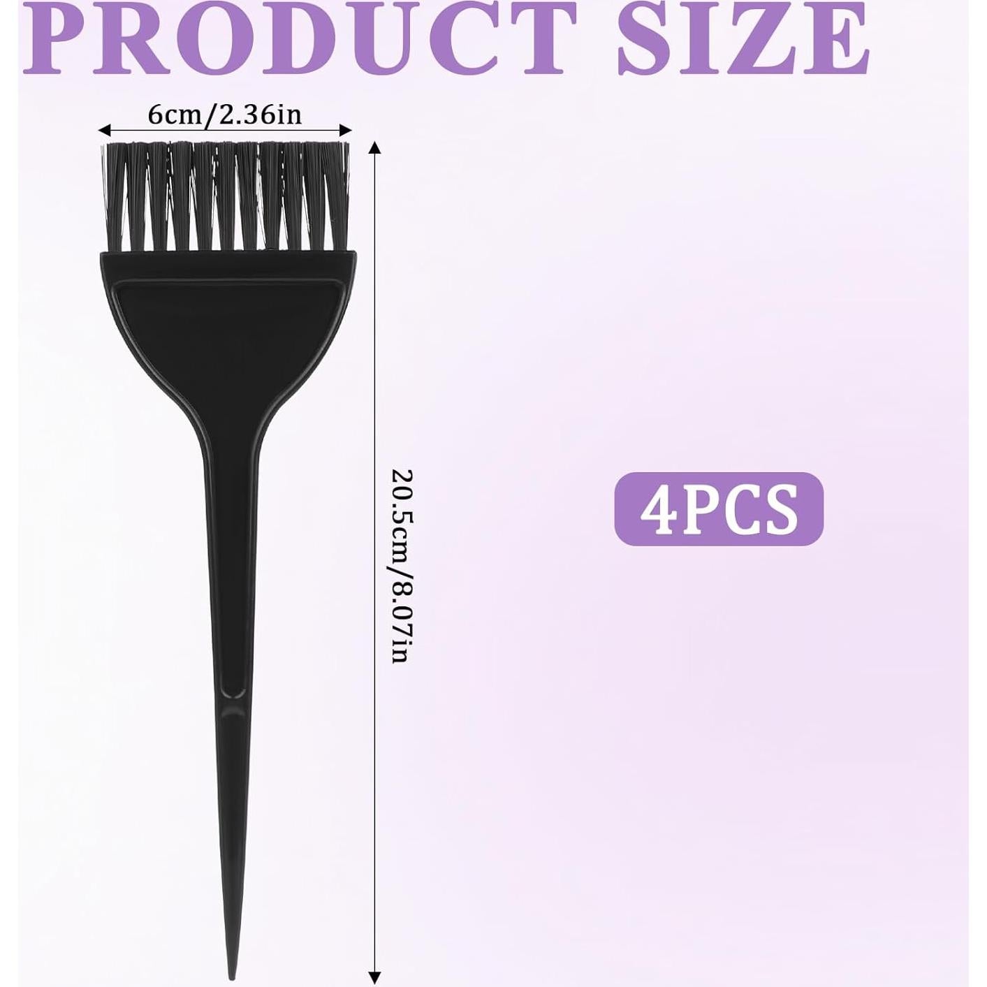 Kit de Cepillos y Peines para Coloración Aeaocvo - 4 Pcs