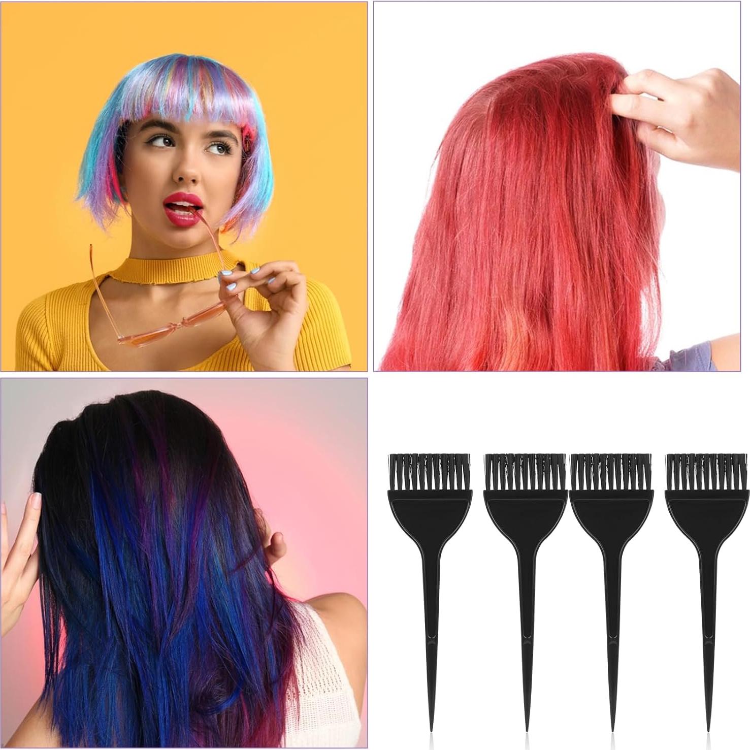 Kit de Cepillos y Peines para Coloración Aeaocvo - 4 Pcs