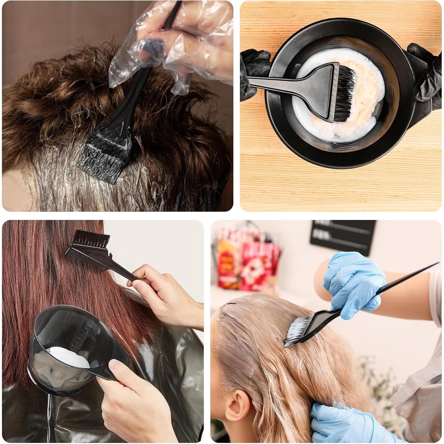 Kit de Brochas para Tinte de Cabello MUZHUPGUZ 6 Piezas