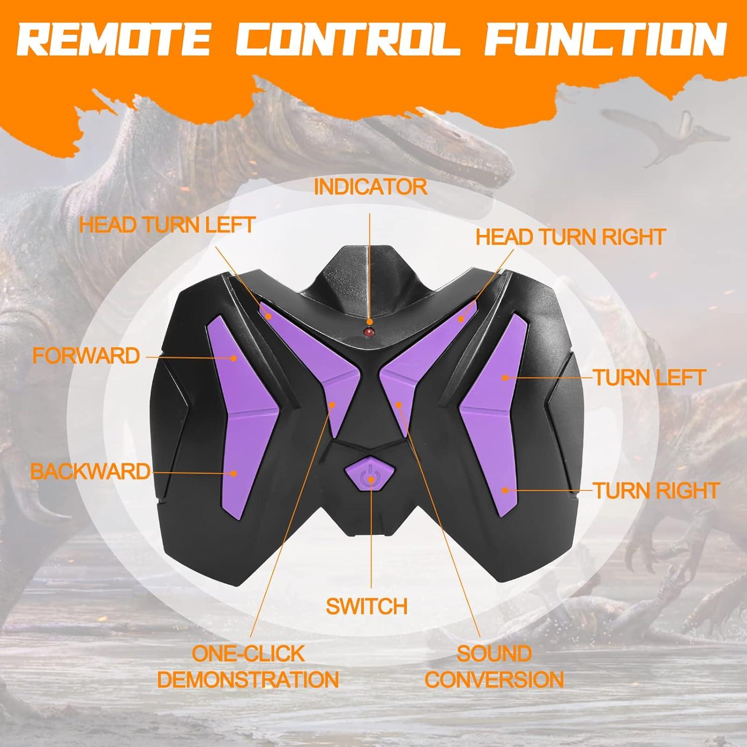 Dinosaurio Control Remoto Velociraptor Azul - 43.94 cm