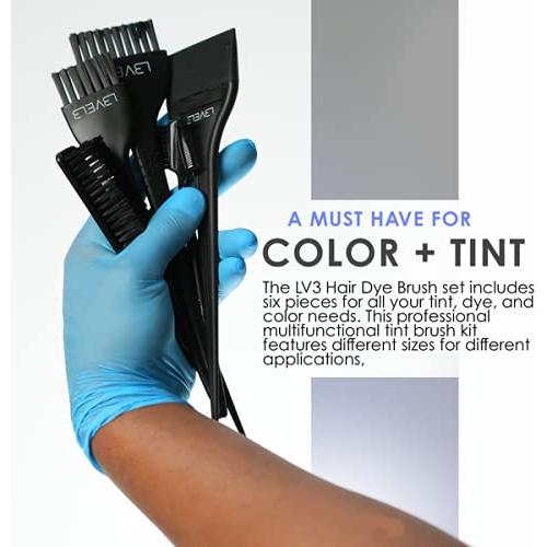 Juego de Pinceles para Tinte L3 - 6 Piezas Profesional