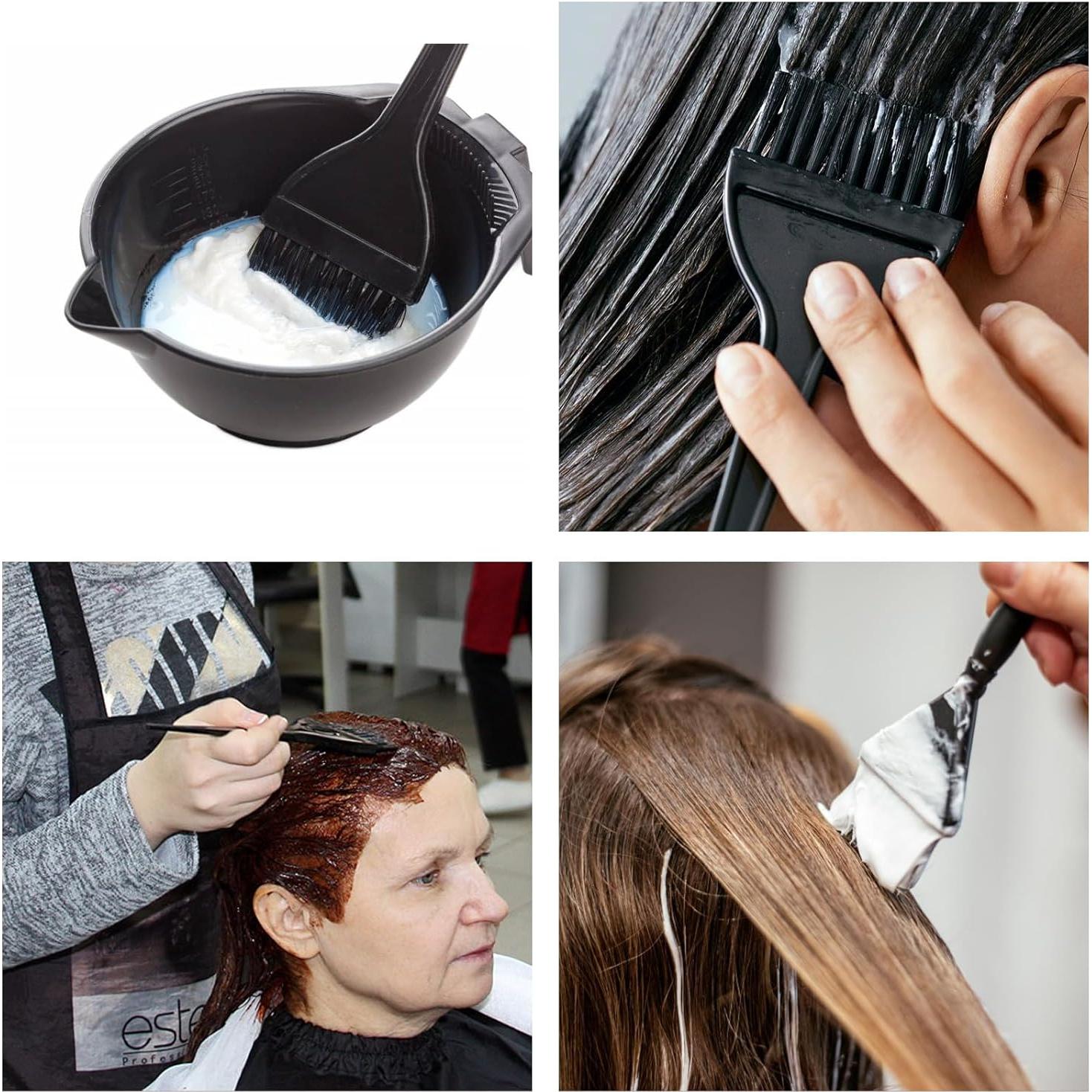 Kit de Brochas para Teñir el Cabello Bremorou - 3 Piezas