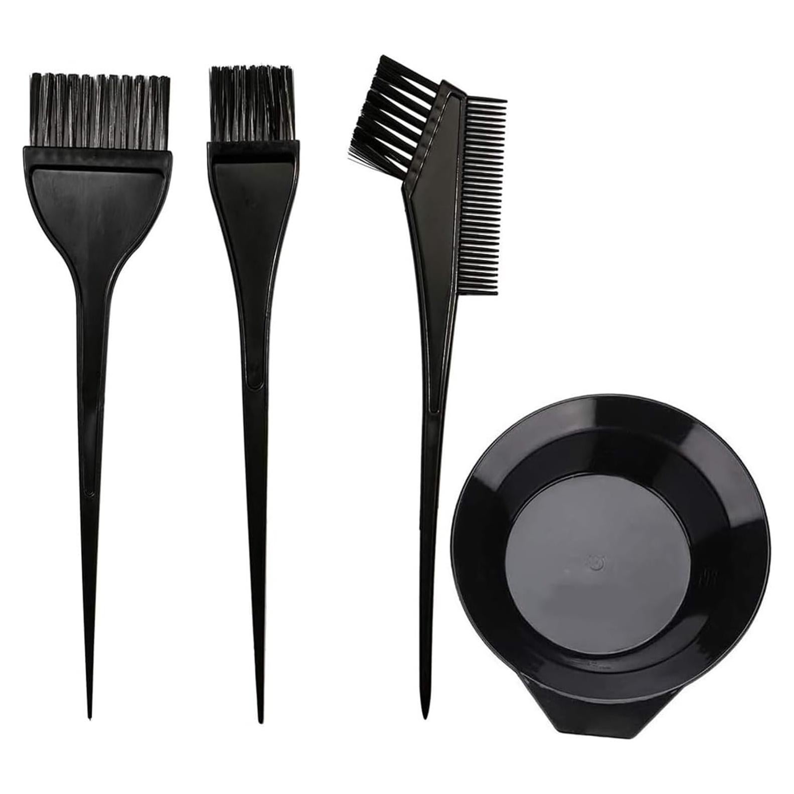 Juego de Brochas y Cuencos para Tinte de Cabello Much Hotter, 4 Piezas