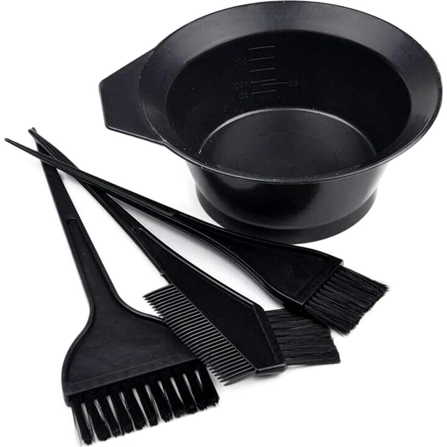 Juego de Brochas y Cuencos para Tinte de Cabello Much Hotter, 4 Piezas