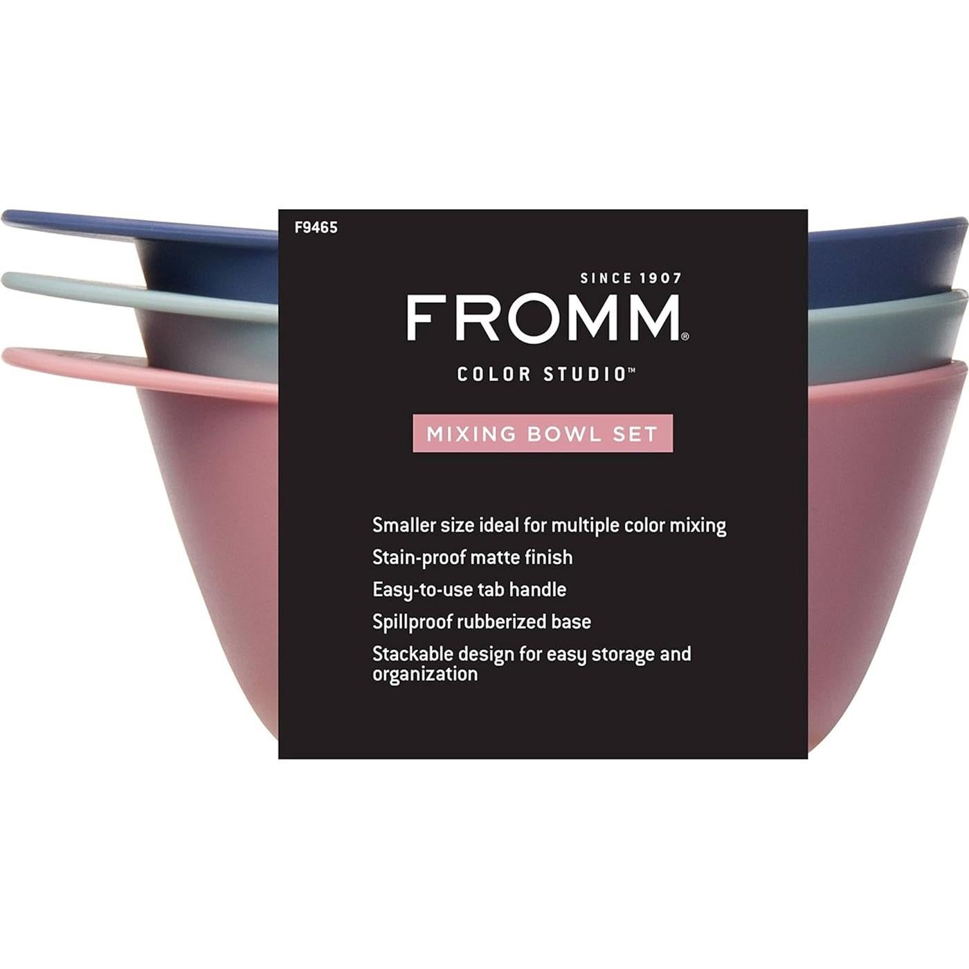 Tazones de Mezcla Fromm 10 oz Antideslizantes Paquete de 3