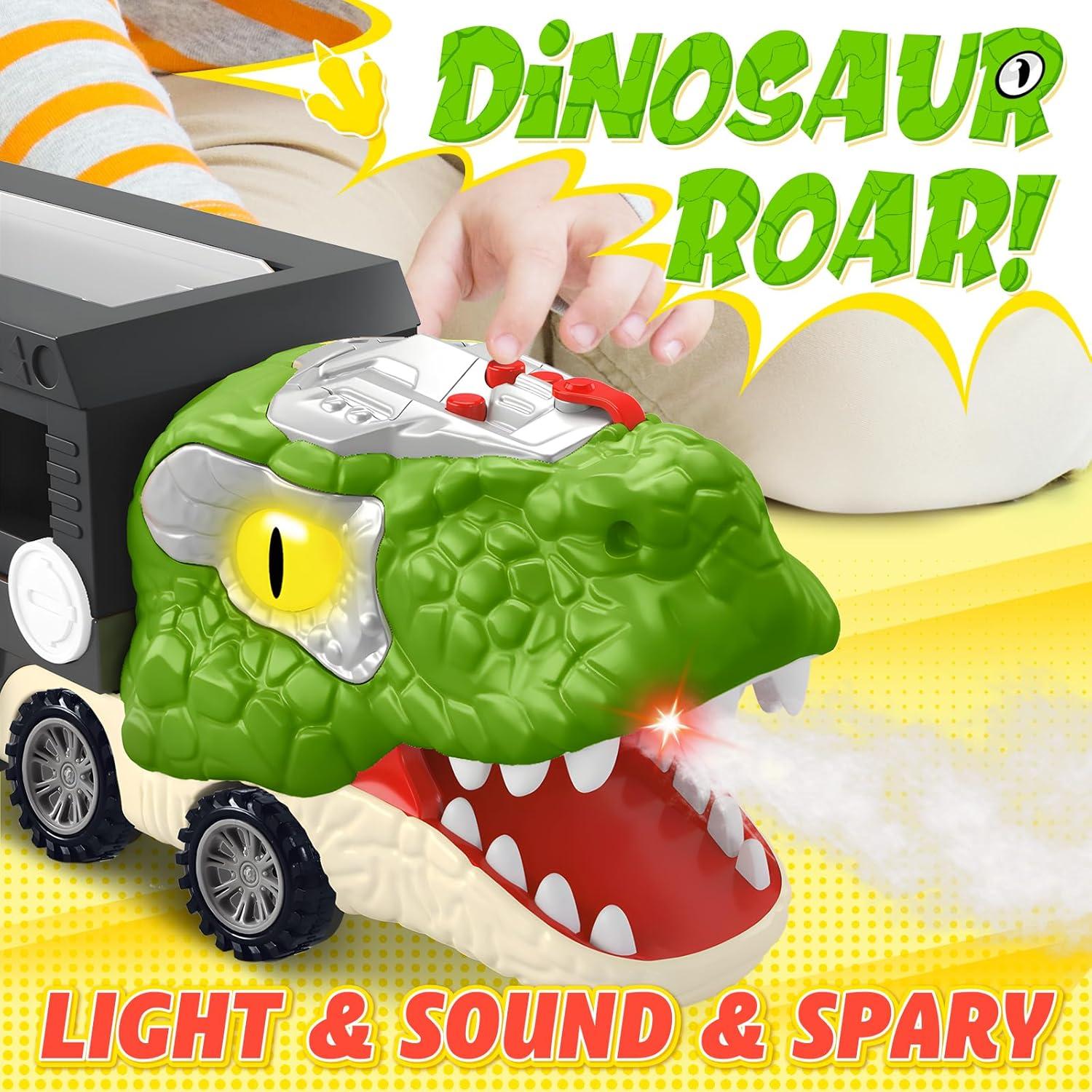 Camión Transportador de Dinosaurios ShyLizard 43 cm con Sonidos