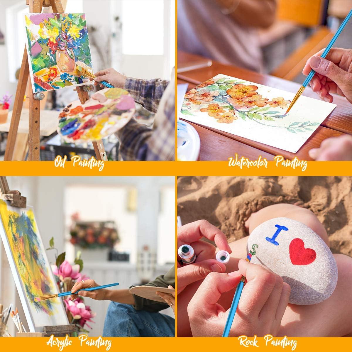 Conjunto de Pinceles Acrílicos Soucolor 20 Piezas para Artistas