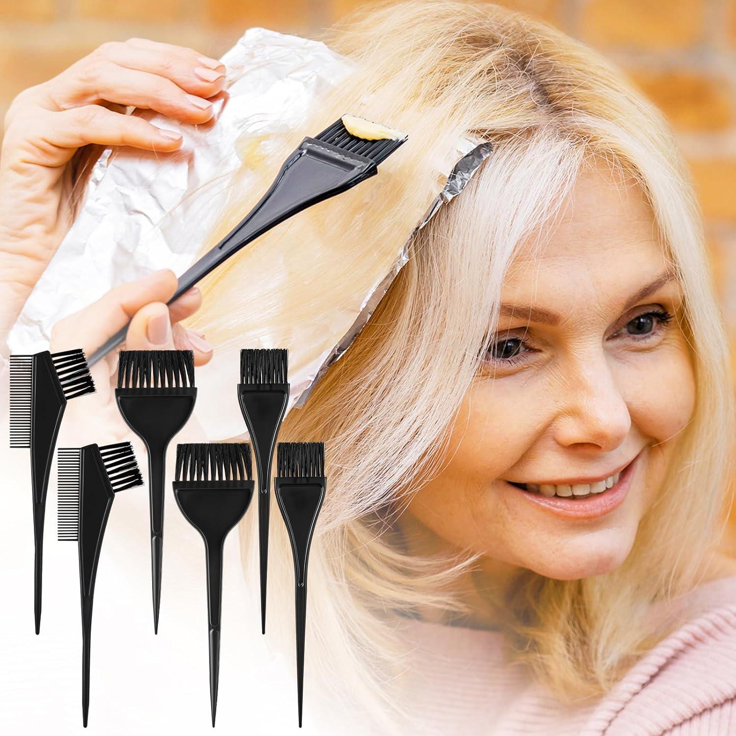 Set de 6 brochas para teñir Oruola - Color negro - Profesional